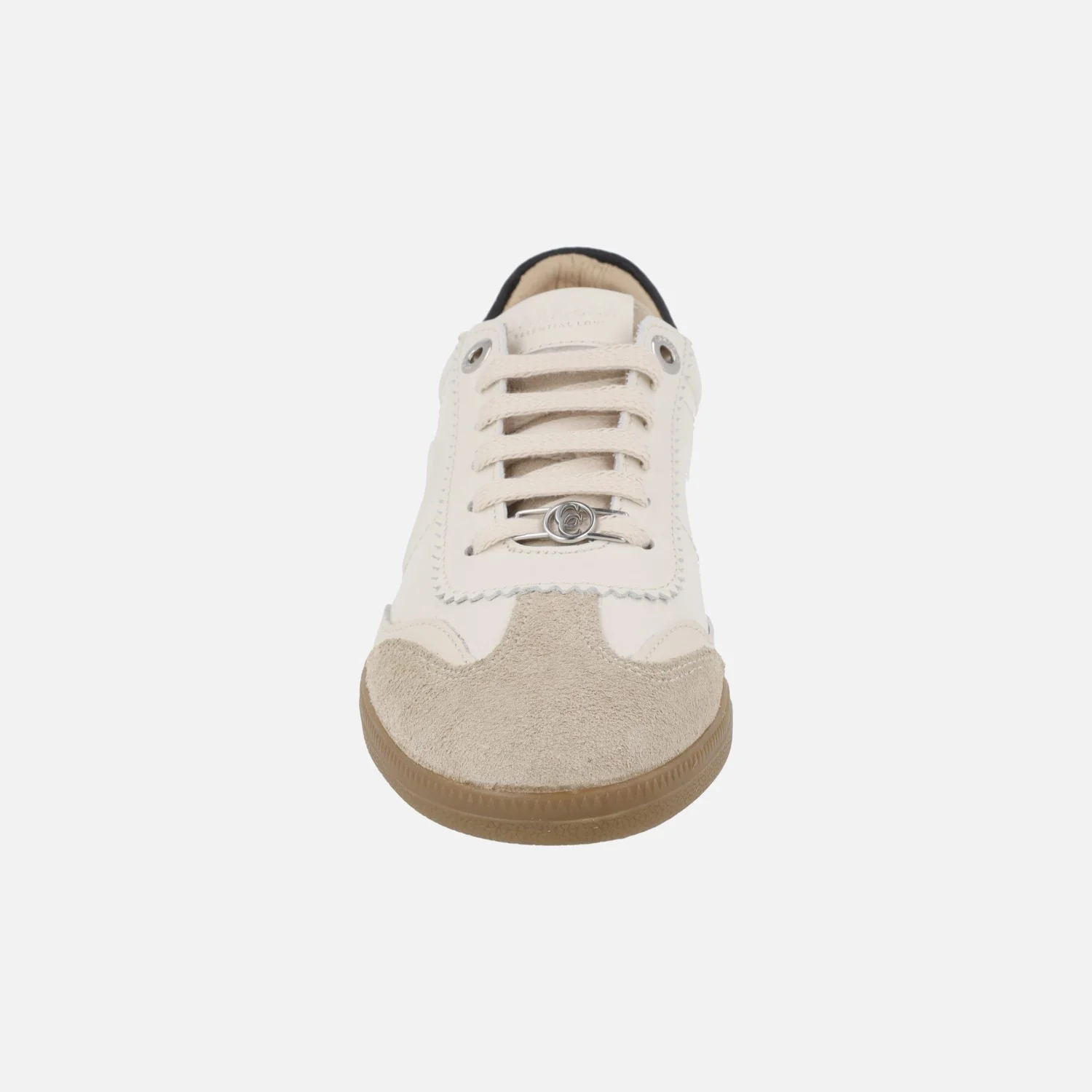 Zapatillas deportivas de piel con cordones en combinado hielo - Image 6