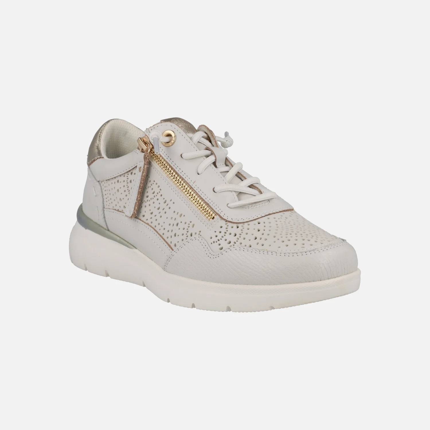 Zapatillas deportivas de piel con cordones y cremallera Carmela - Image 8