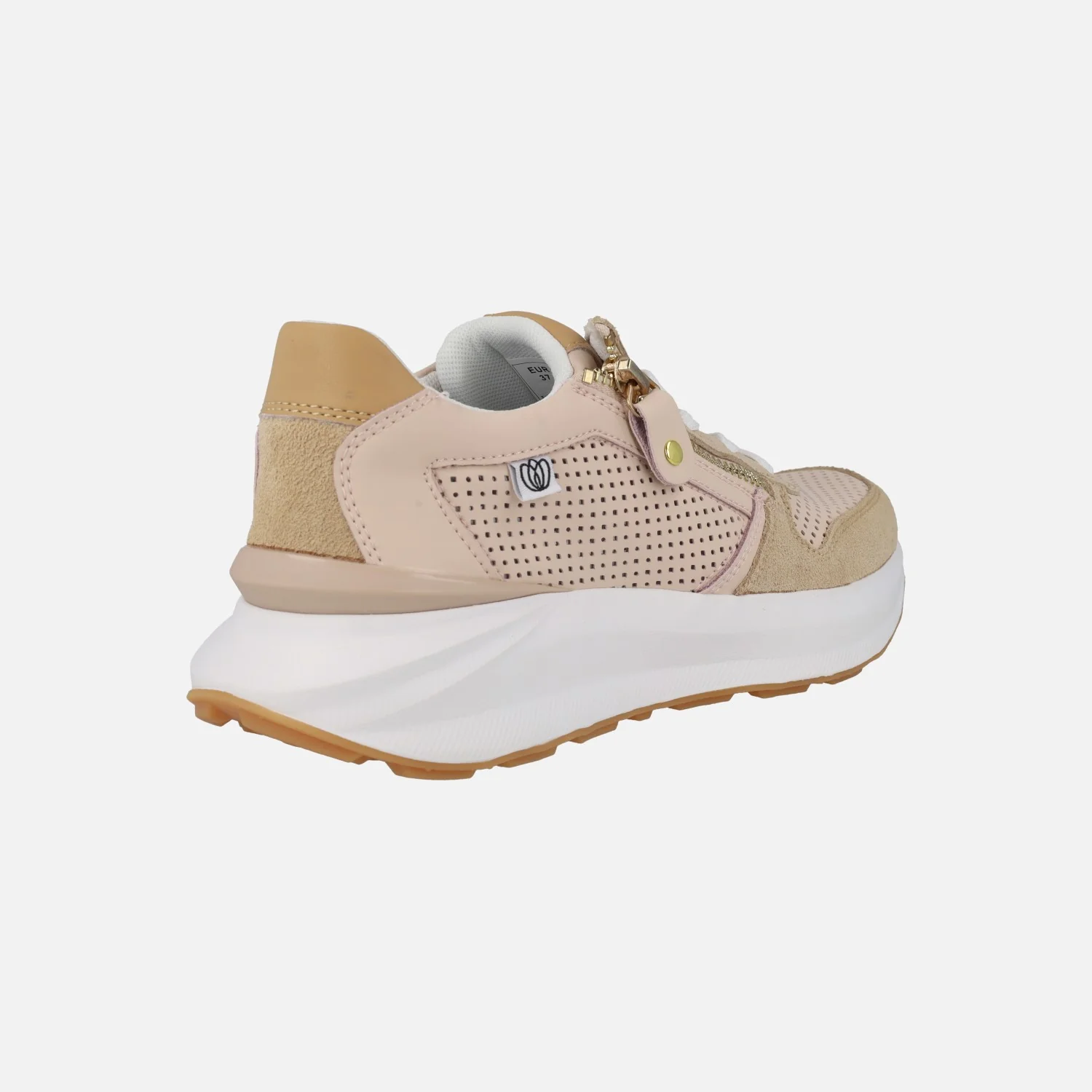 Zapatillas deportivas de piel con picados cordones y cremallera - Image 11