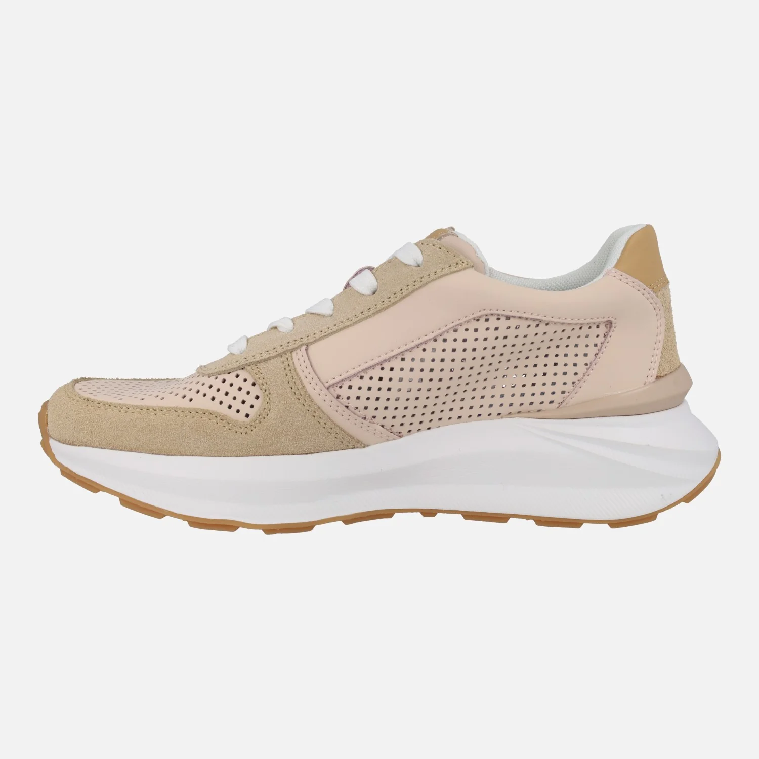 Zapatillas deportivas de piel con picados cordones y cremallera - Image 9