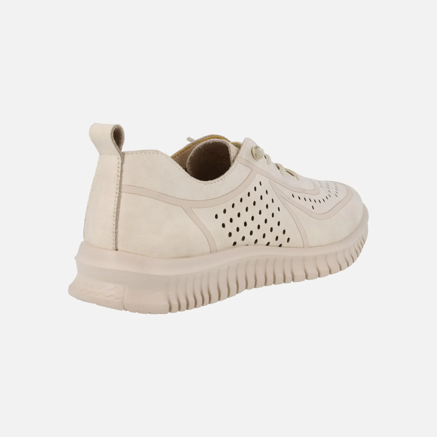 Zapatillas deportivas de piel con troquelados y cordones elásticos - Image 10
