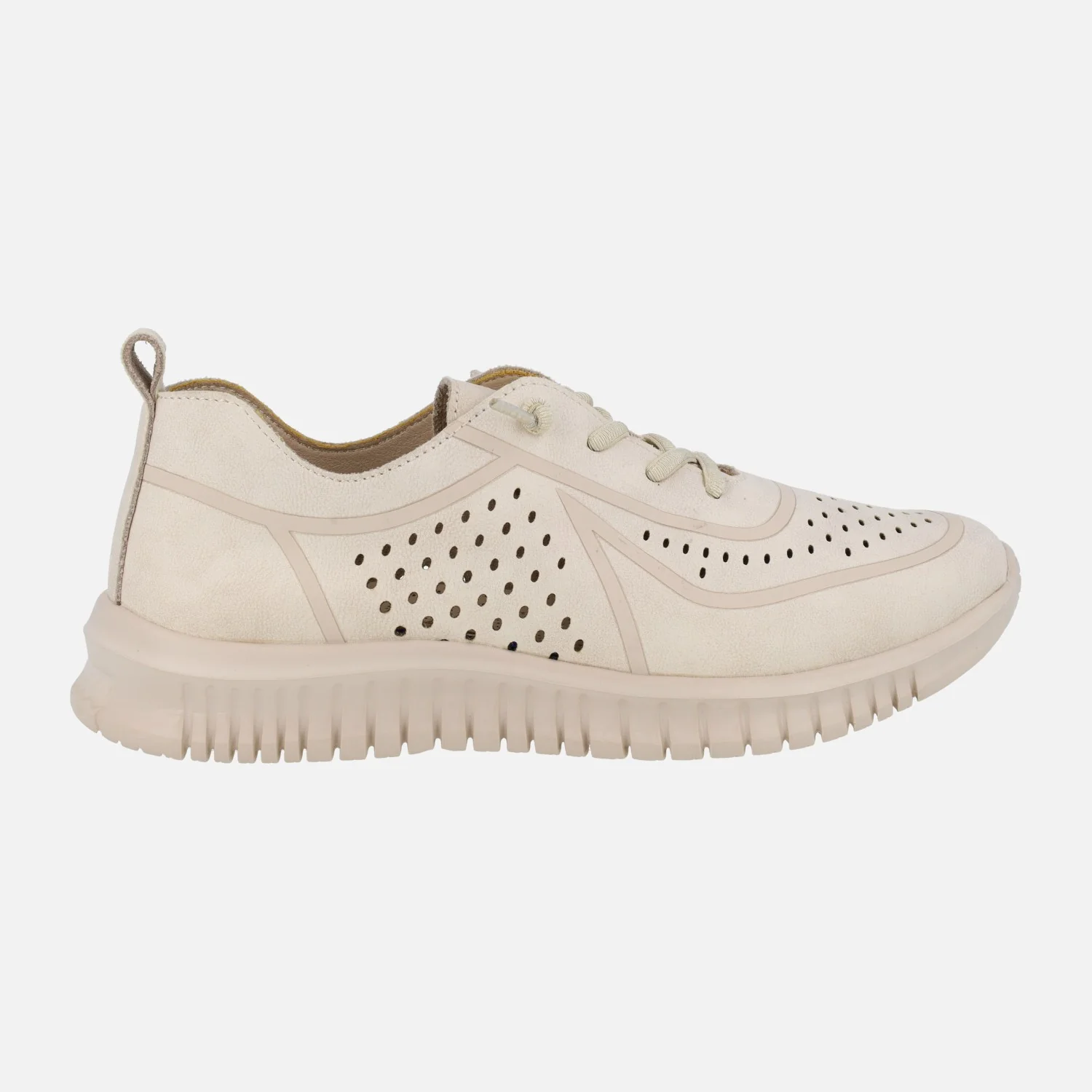 Zapatillas deportivas de piel con troquelados y cordones elásticos - Image 7