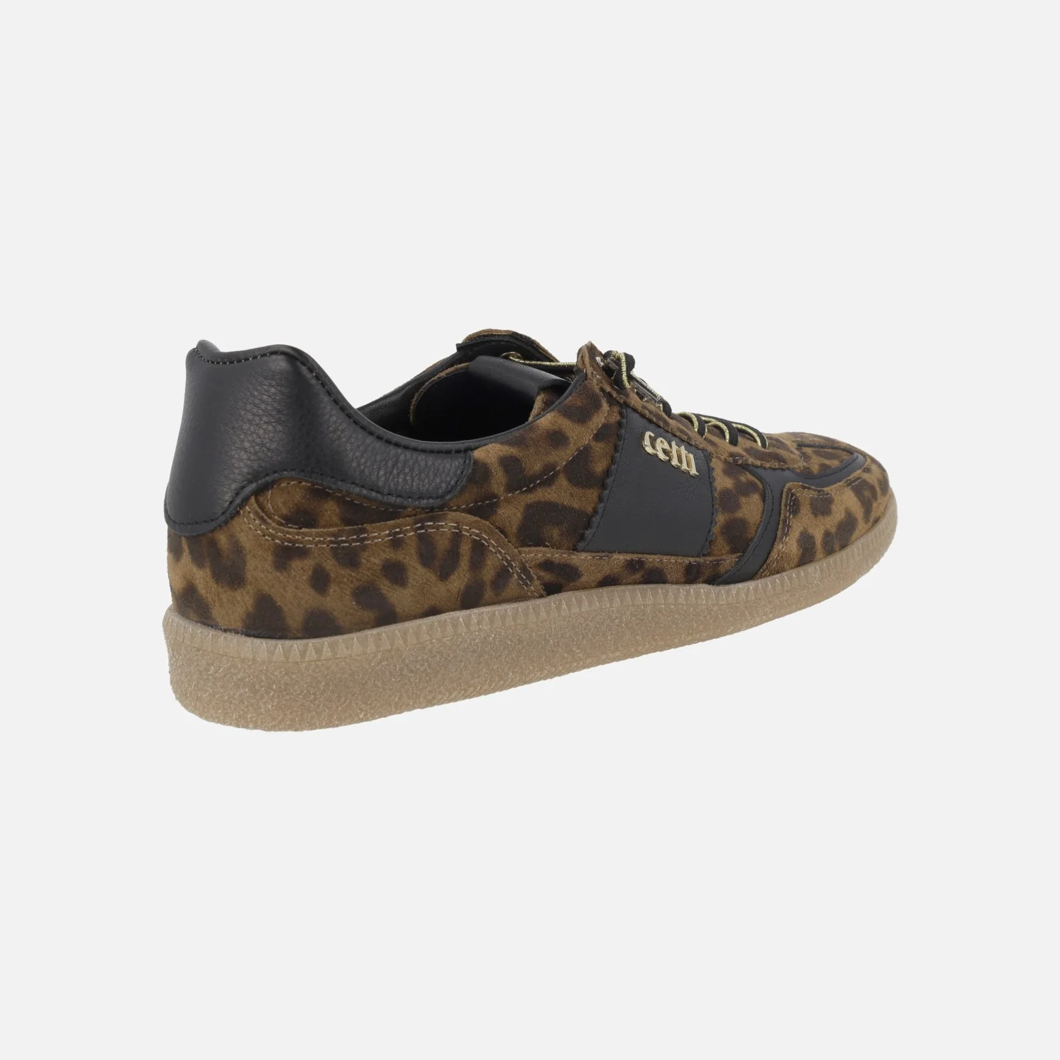 Zapatillas deportivas en print leopardo con piso caramelo - Image 4