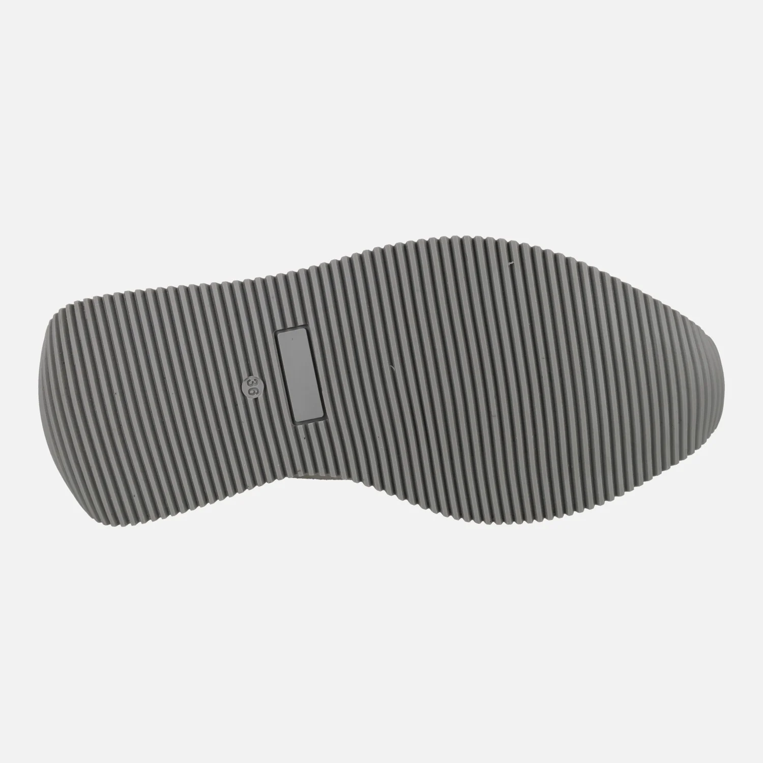 Zapatillas deportivas de piel y tejido en blanco plata y negro - Image 6