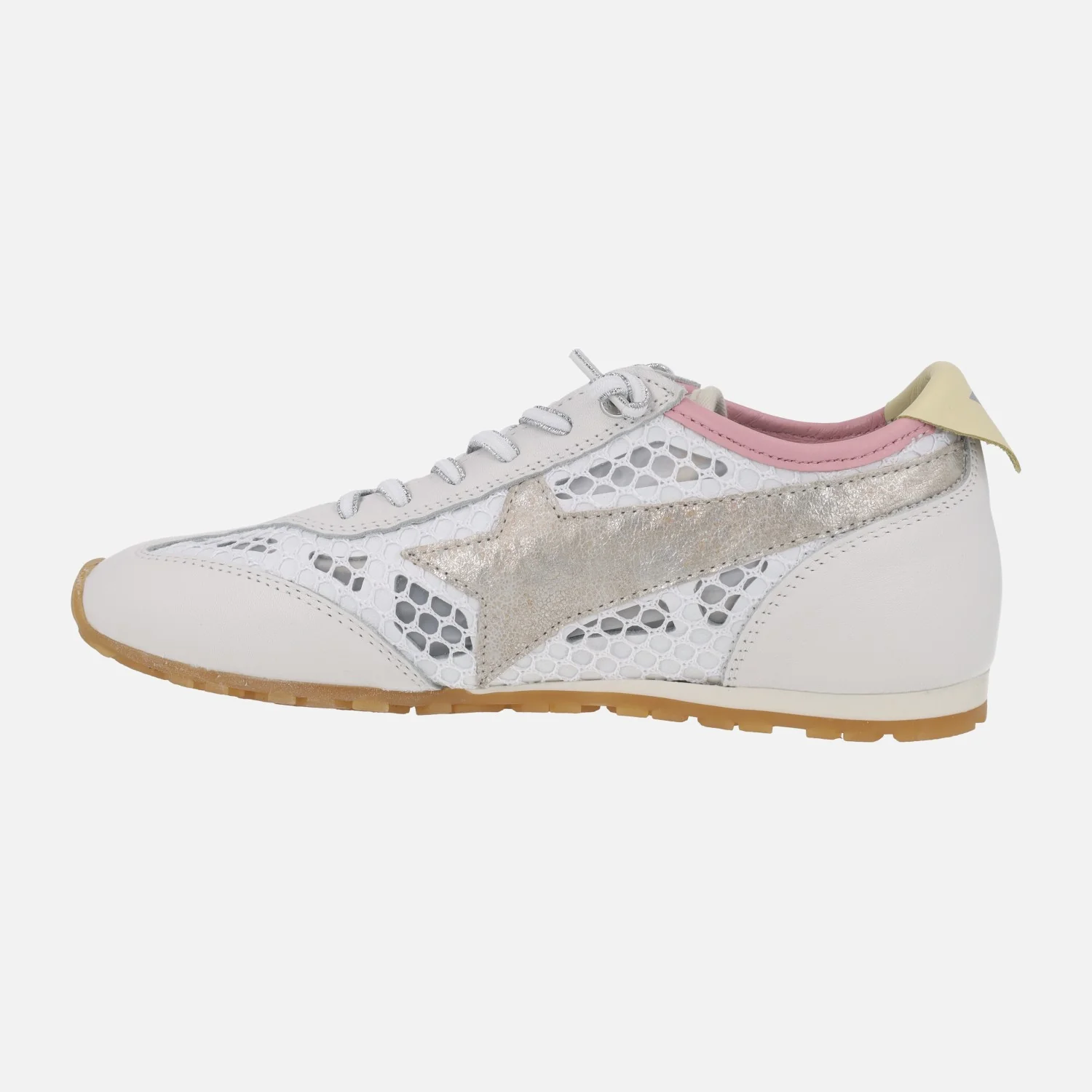 Zapatillas deportivas en combinado de piel y tejido rejilla - Image 4