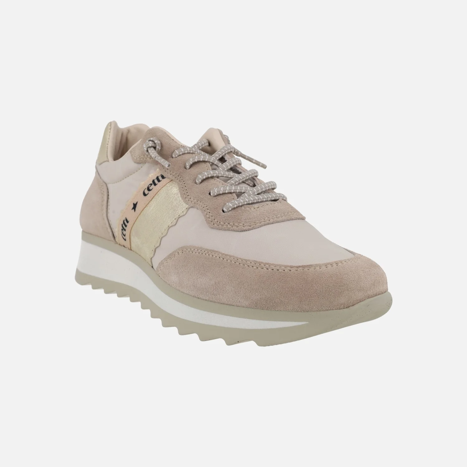 Zapatillas deportivas en combinado multi material con cordones elásticos - Image 2