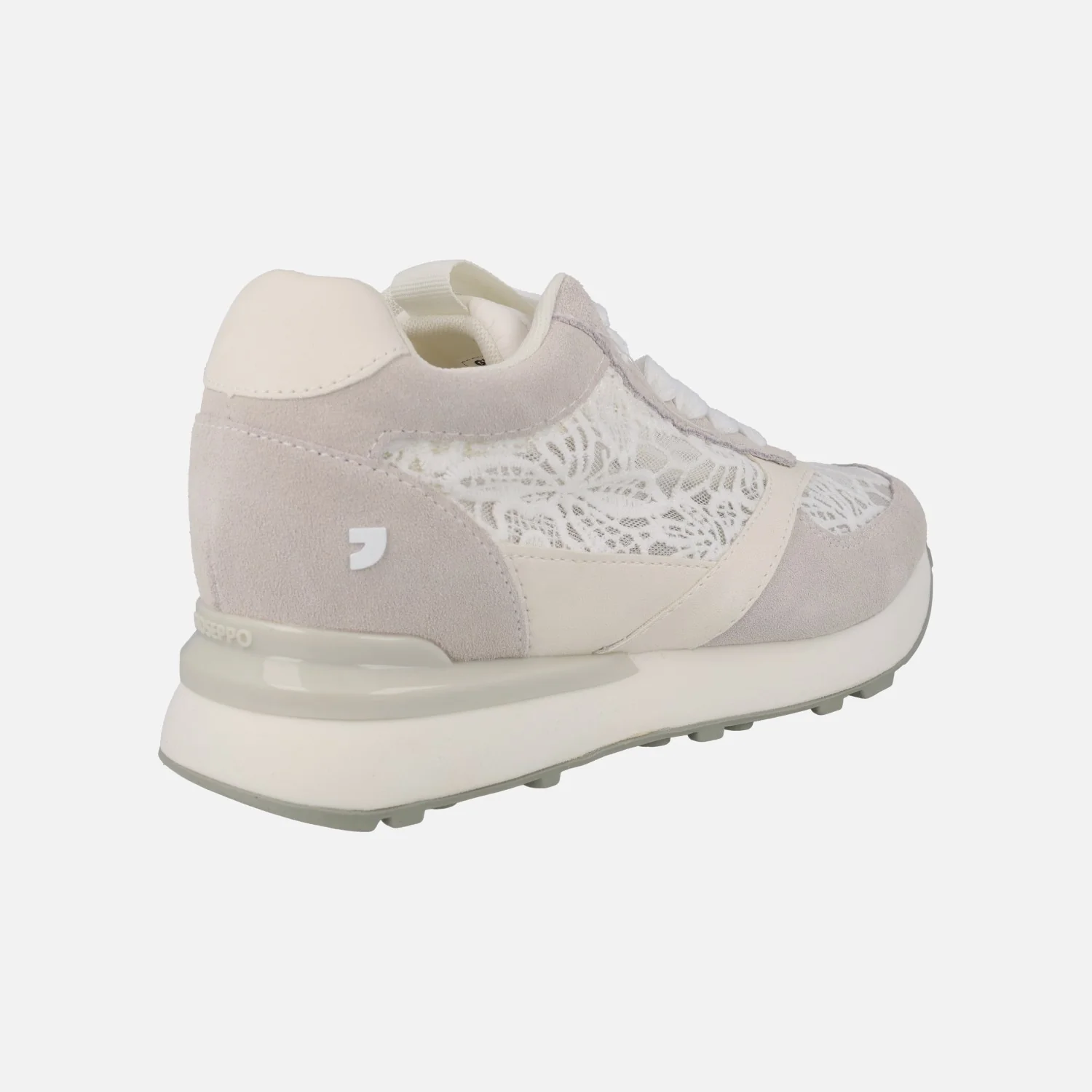 Zapatillas deportivas en encaje blanco con cuña interior Milladore - Image 4