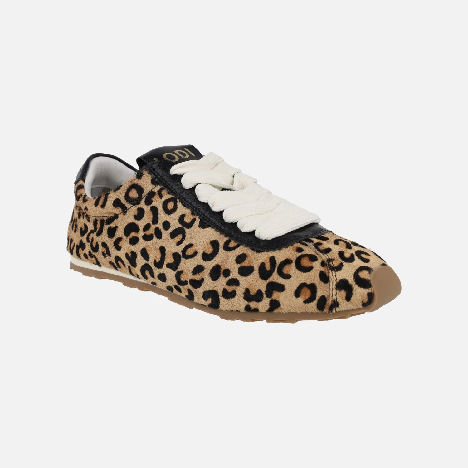 Zapatillas deportivas en piel animal print leopardo SO5508-P - Image 2