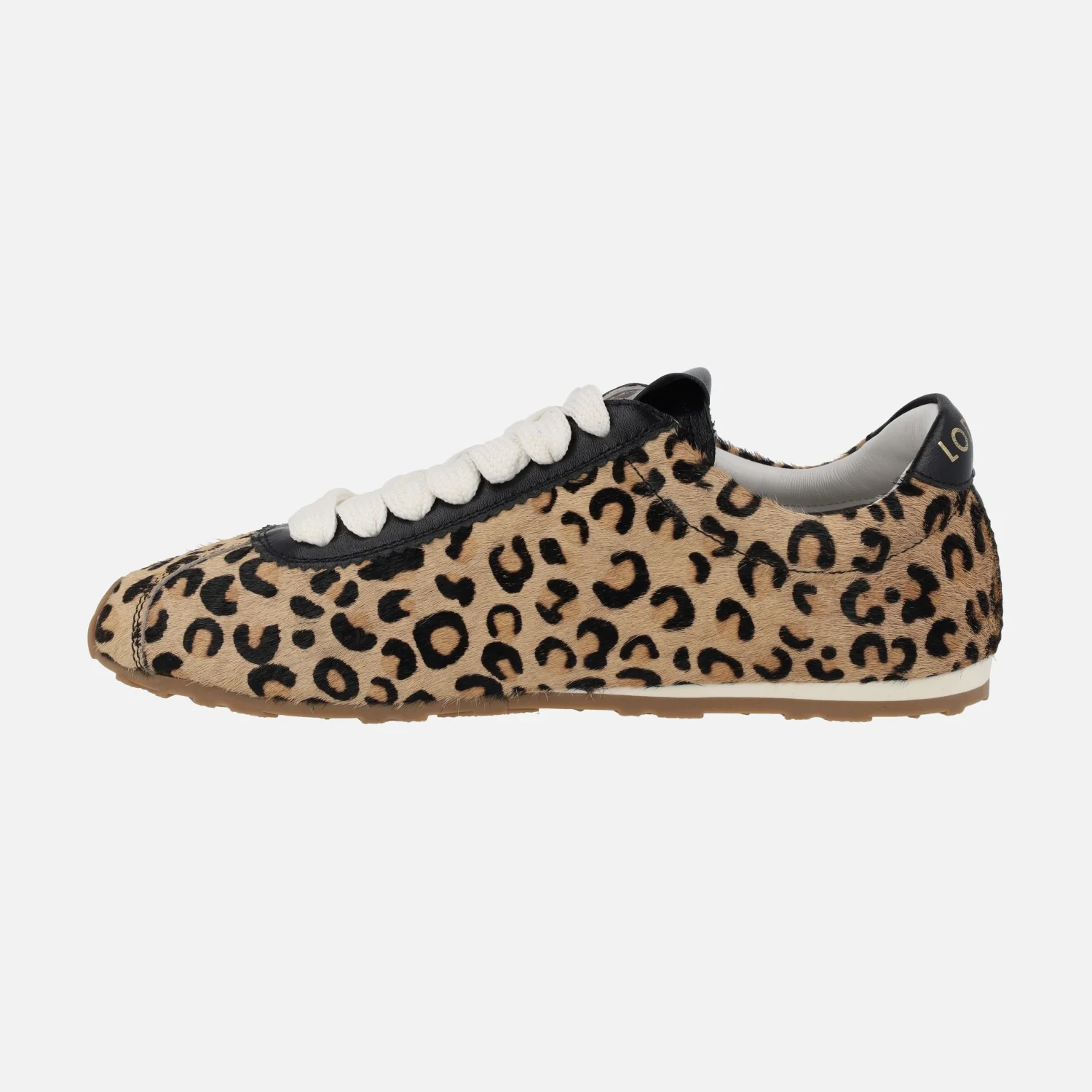 Zapatillas deportivas en piel animal print leopardo SO5508-P - Image 3