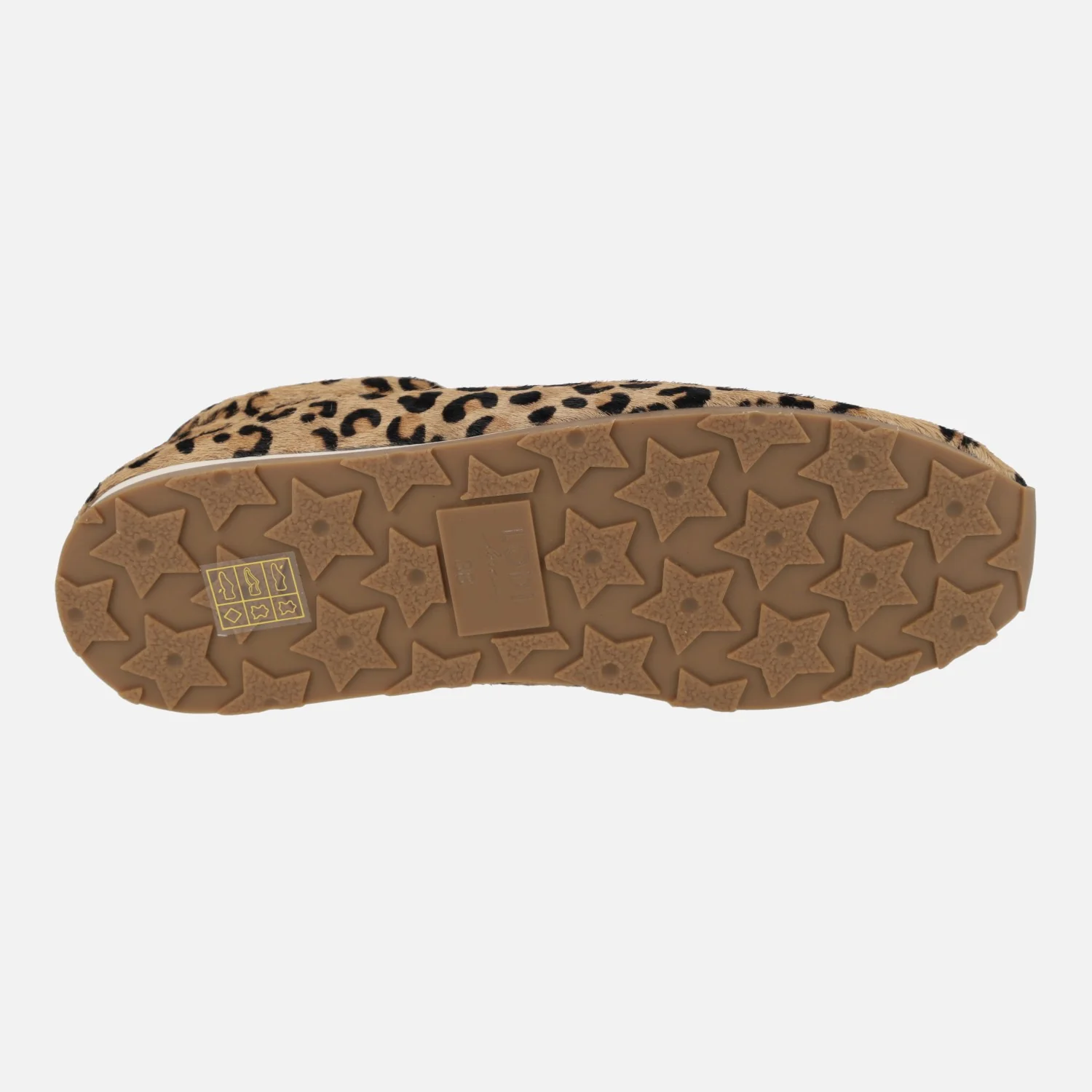 Zapatillas deportivas en piel animal print leopardo SO5508-P - Image 6
