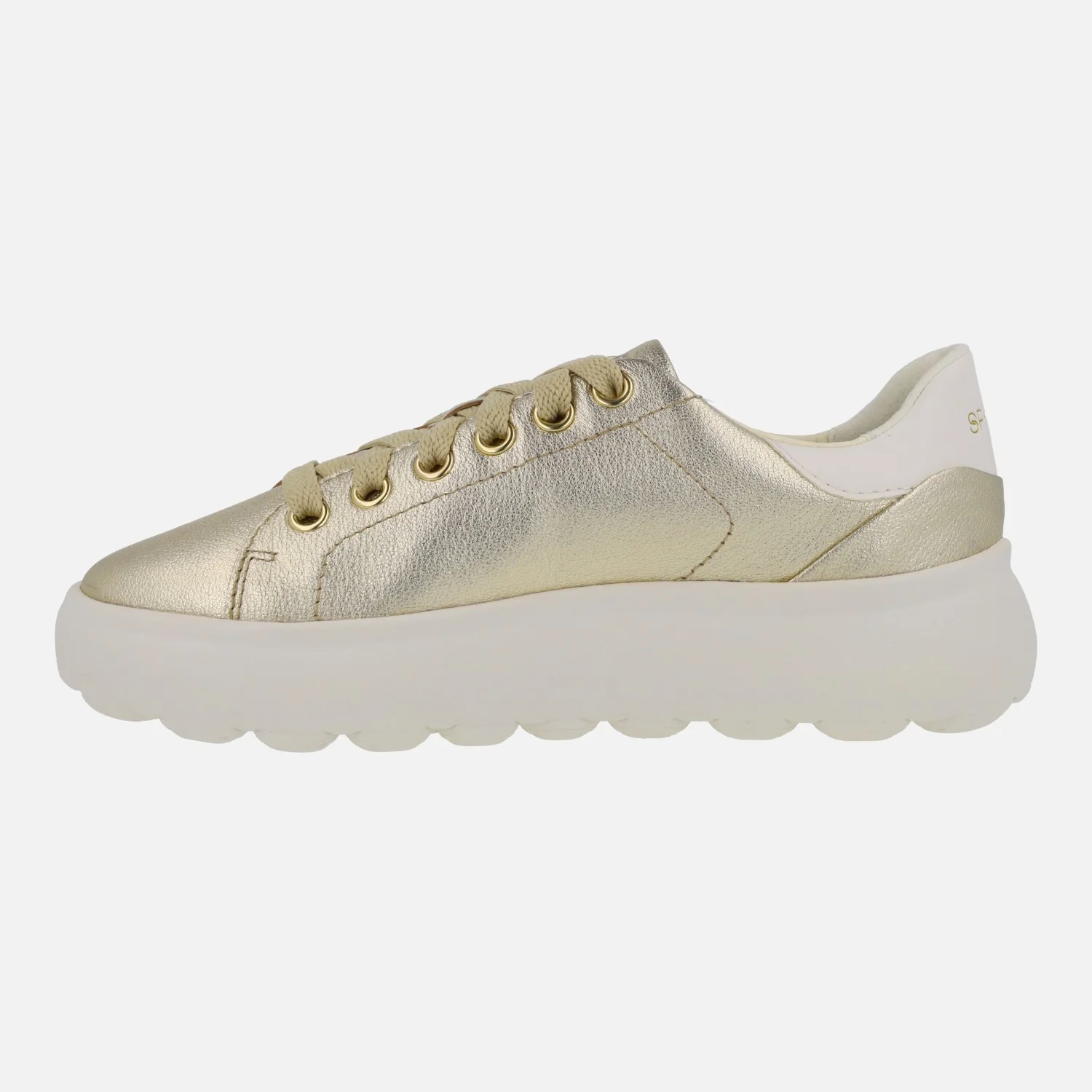 Zapatillas deportivas en piel oro con talonera blanca Spherica EC4.1 - Image 3