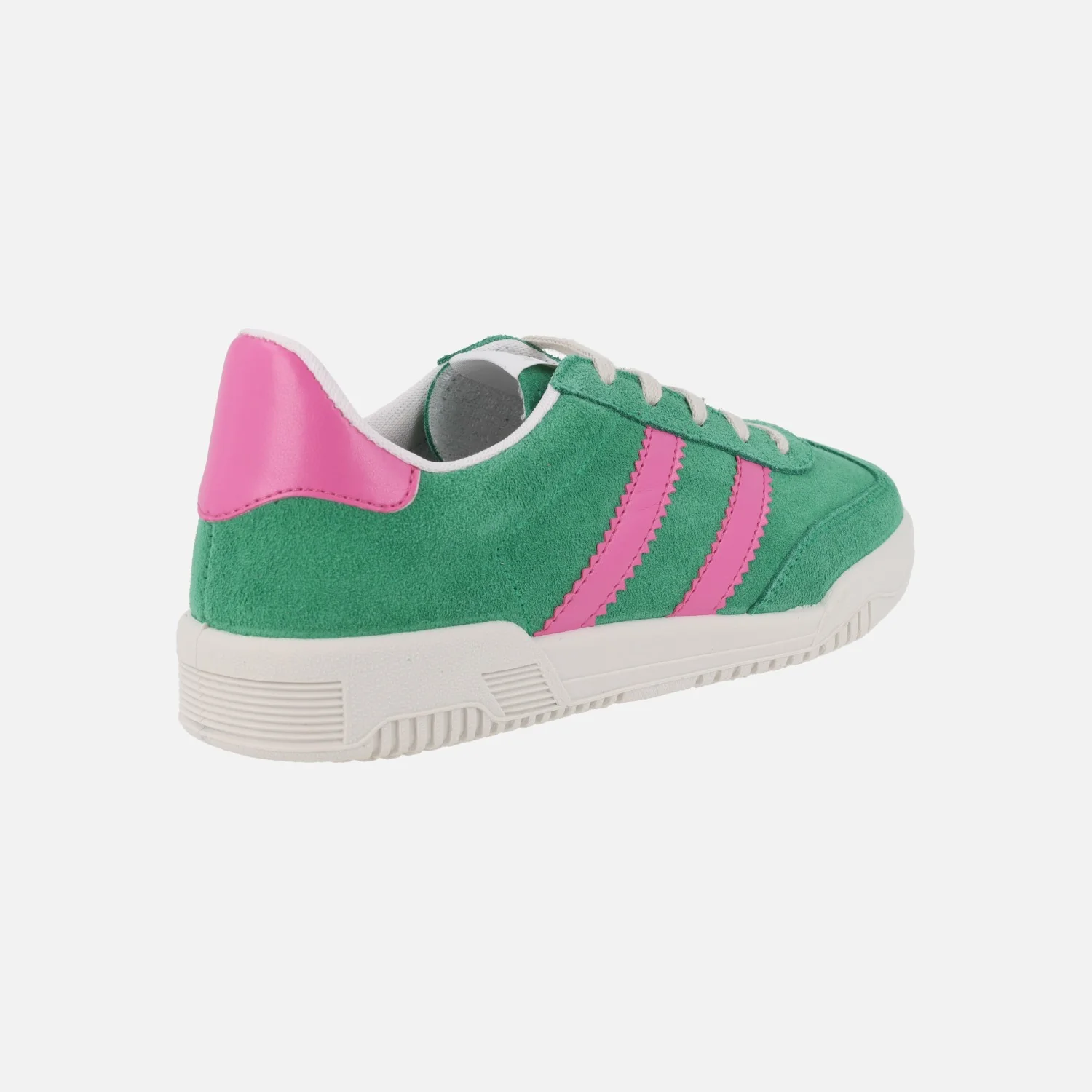 Zapatillas deportivas en piel serraje con cierre de cordones - Image 4