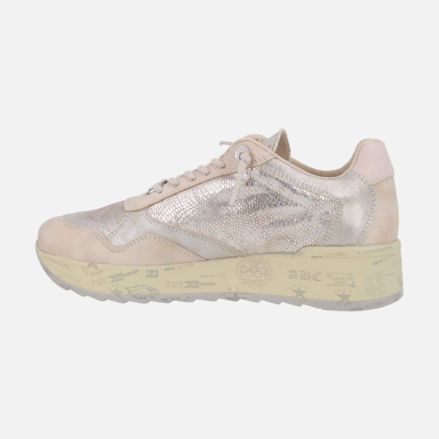 Zapatillas deportivas en print serpiente metalizada - Image 3