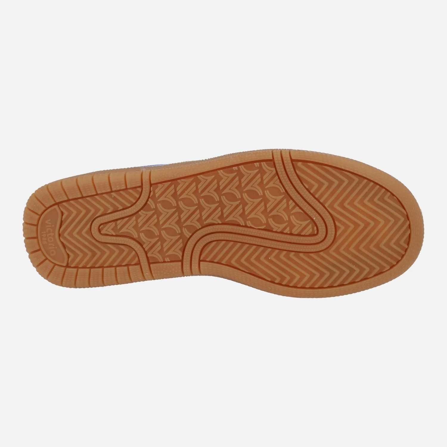 Zapatillas deportivas en serraje azul celeste con piso caramelo Smash suede - Image 6