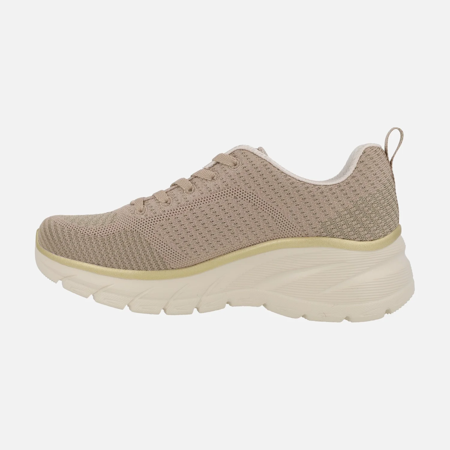 Zapatillas deportivas Fashion Fit 2.0 - Moonlight Glow en tejido beige metalizado - Image 3