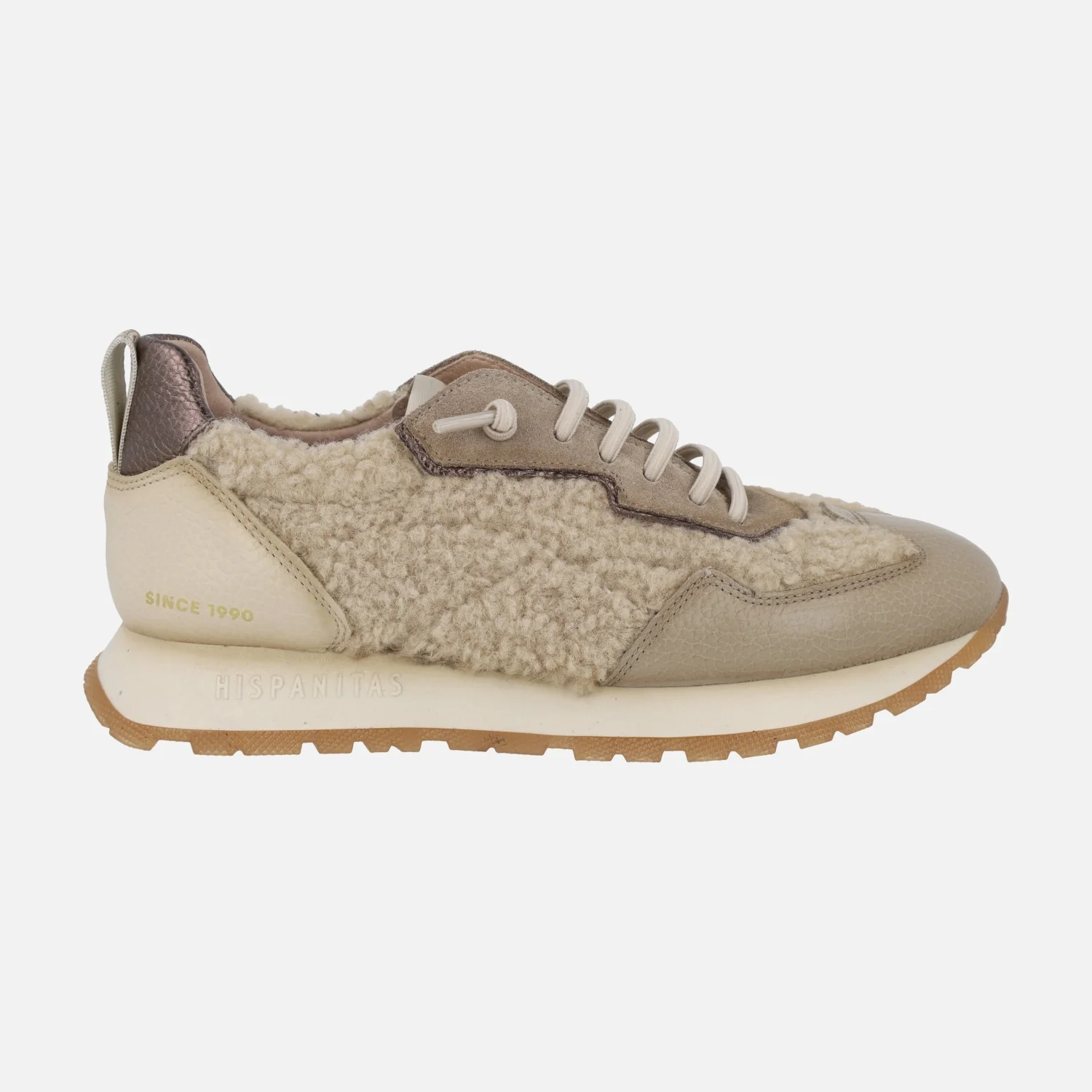 Zapatillas deportivas Hispanitas en combinado borreguillo