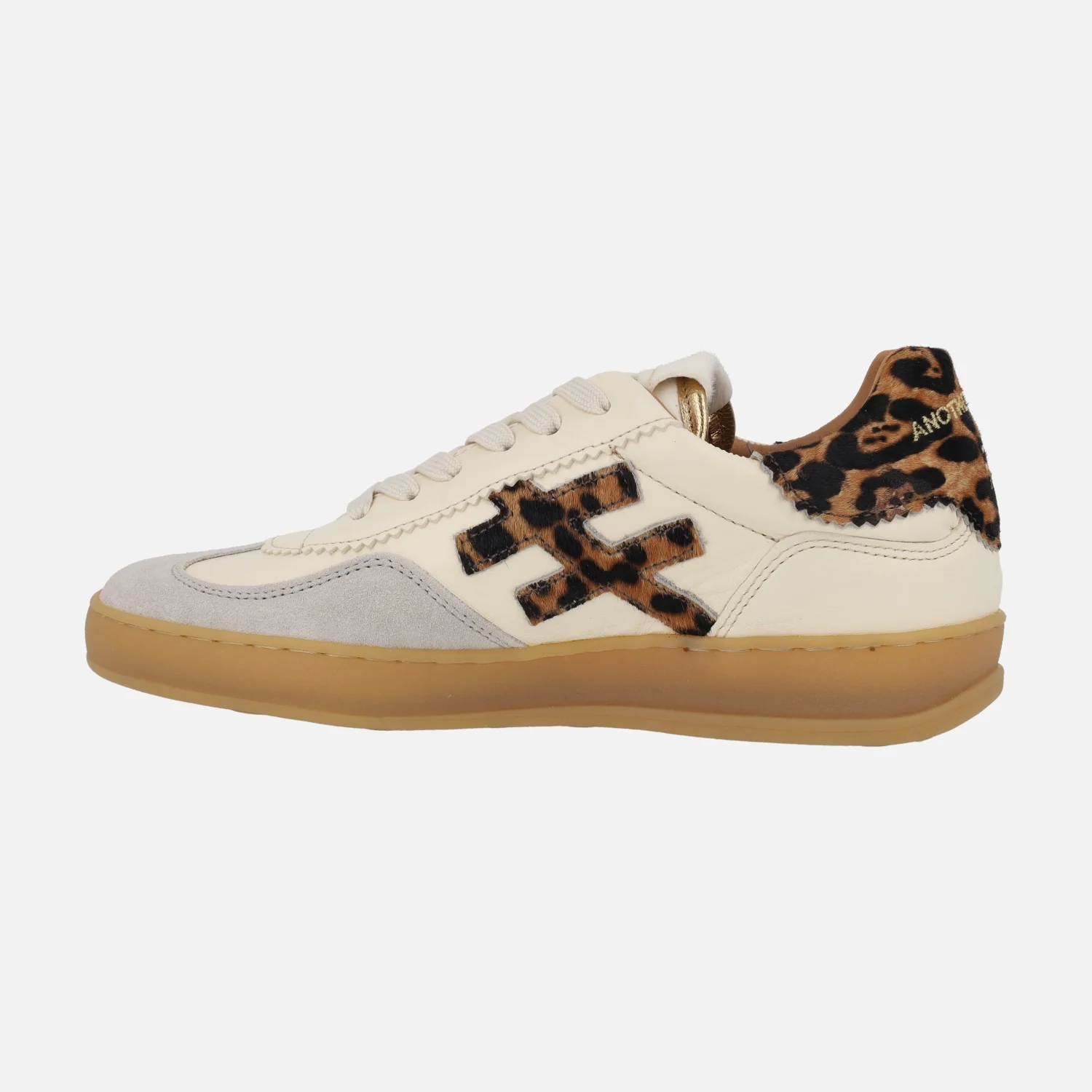 Zapatillas deportivas Iconic 2 A032 Off white con detalles en leopardo - Image 3
