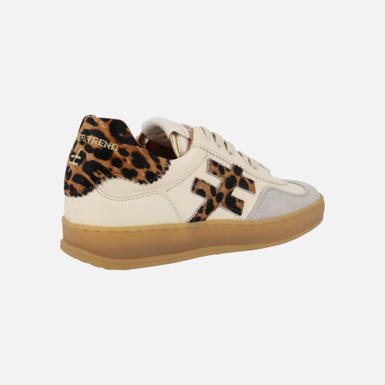 Zapatillas deportivas Iconic 2 A032 Off white con detalles en leopardo - Image 4