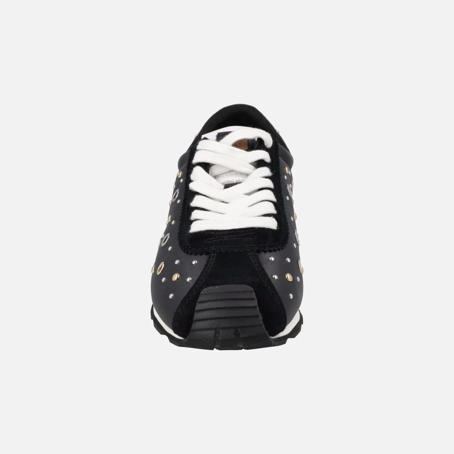 Zapatillas deportivas Inara en piel negra con tachas - Image 8
