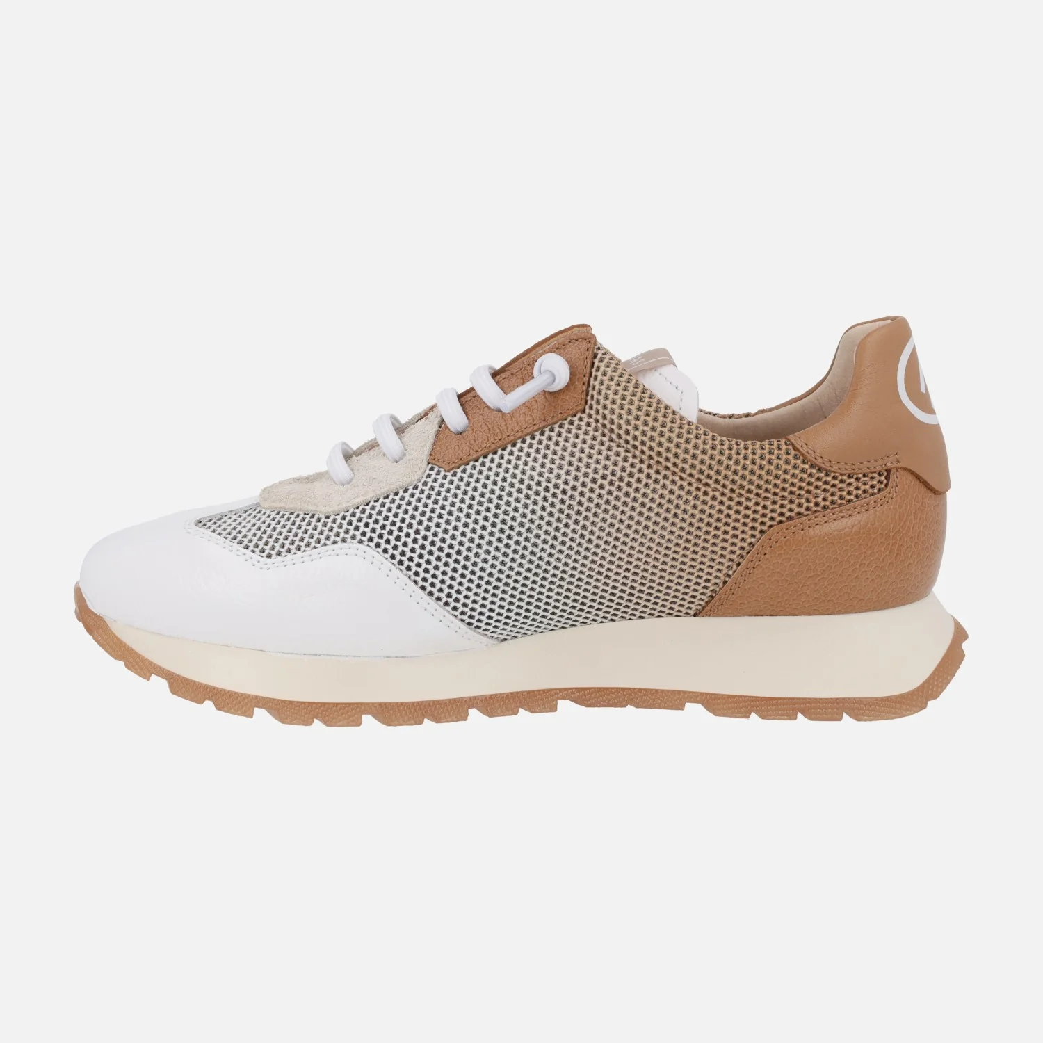 Zapatillas deportivas Kansas en combinado blanco y cuero - Image 3