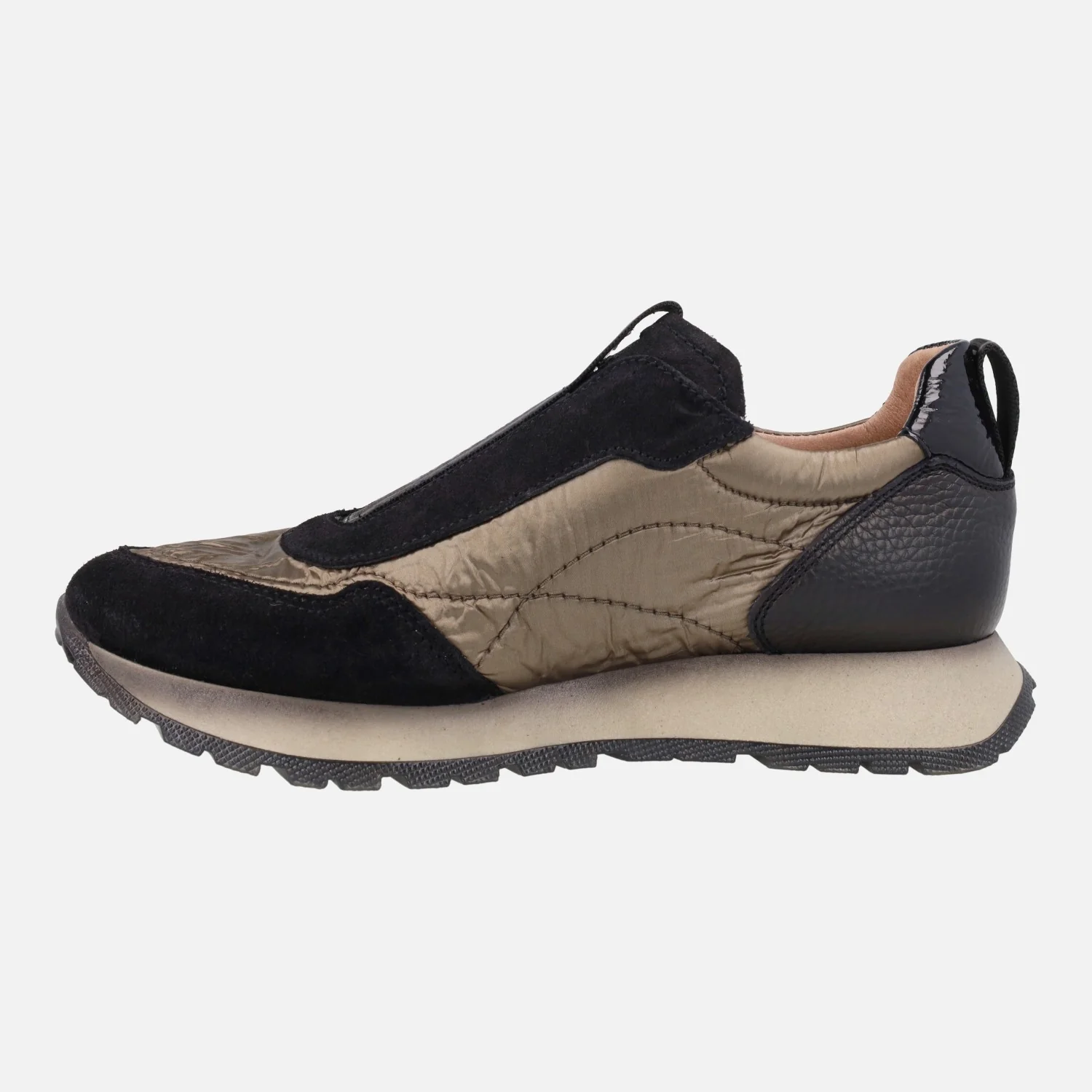 Zapatillas deportivas Kansas en piel y nylon con banda elástica - Image 3
