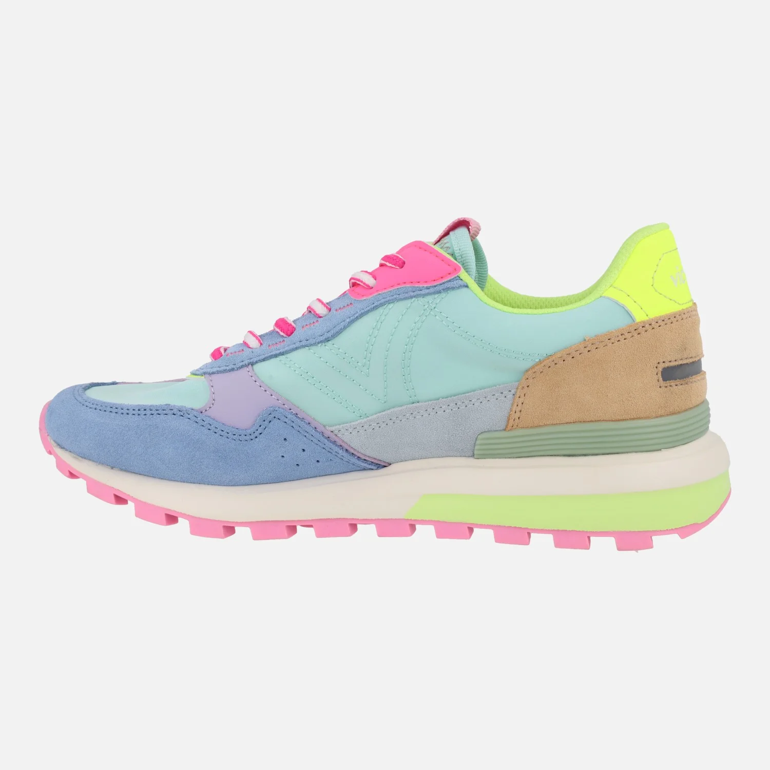 Zapatillas deportivas Luna en nylon y serraje multicolor - Image 3