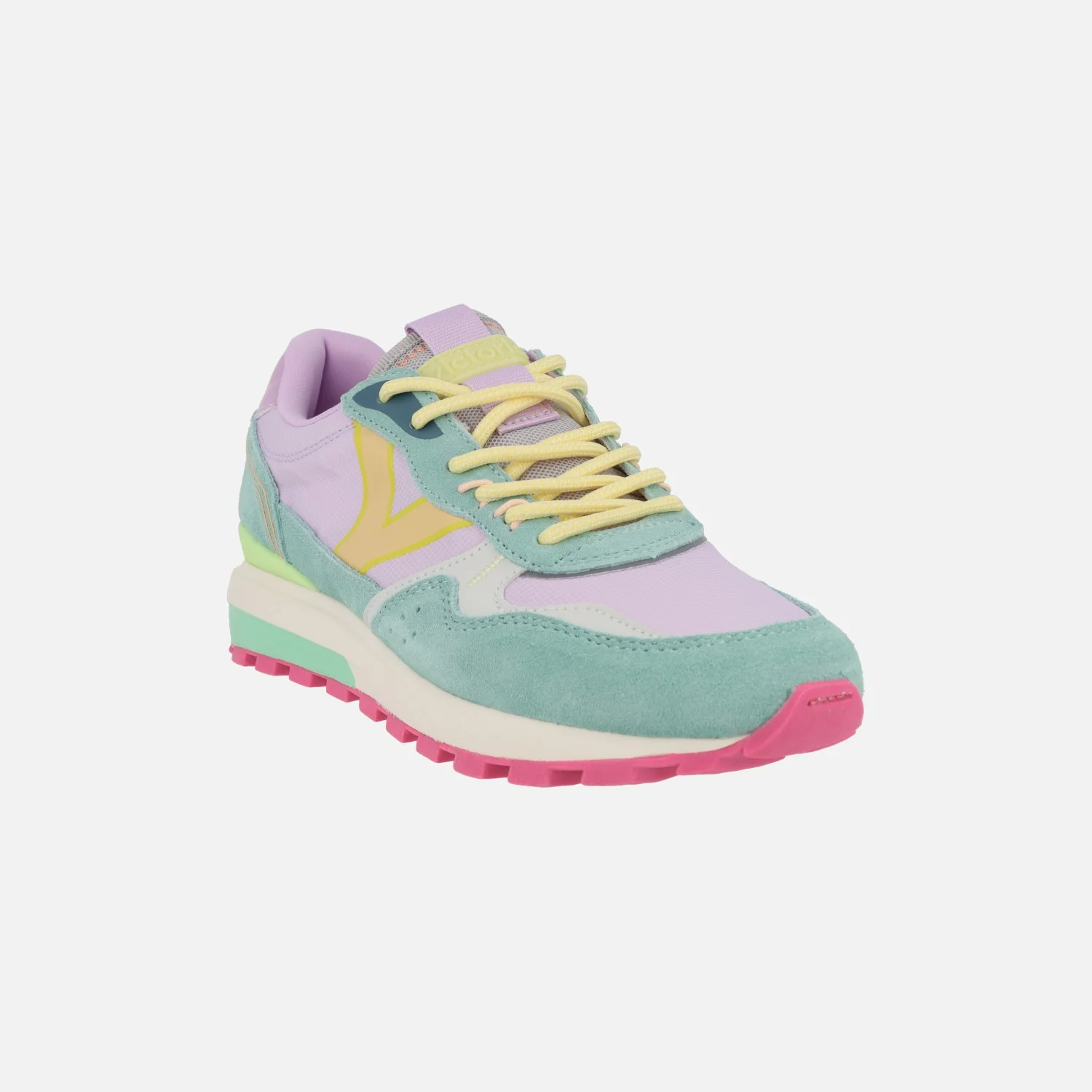 Zapatillas deportivas Luna multicolor nylon técnico y serraje lila - Image 2