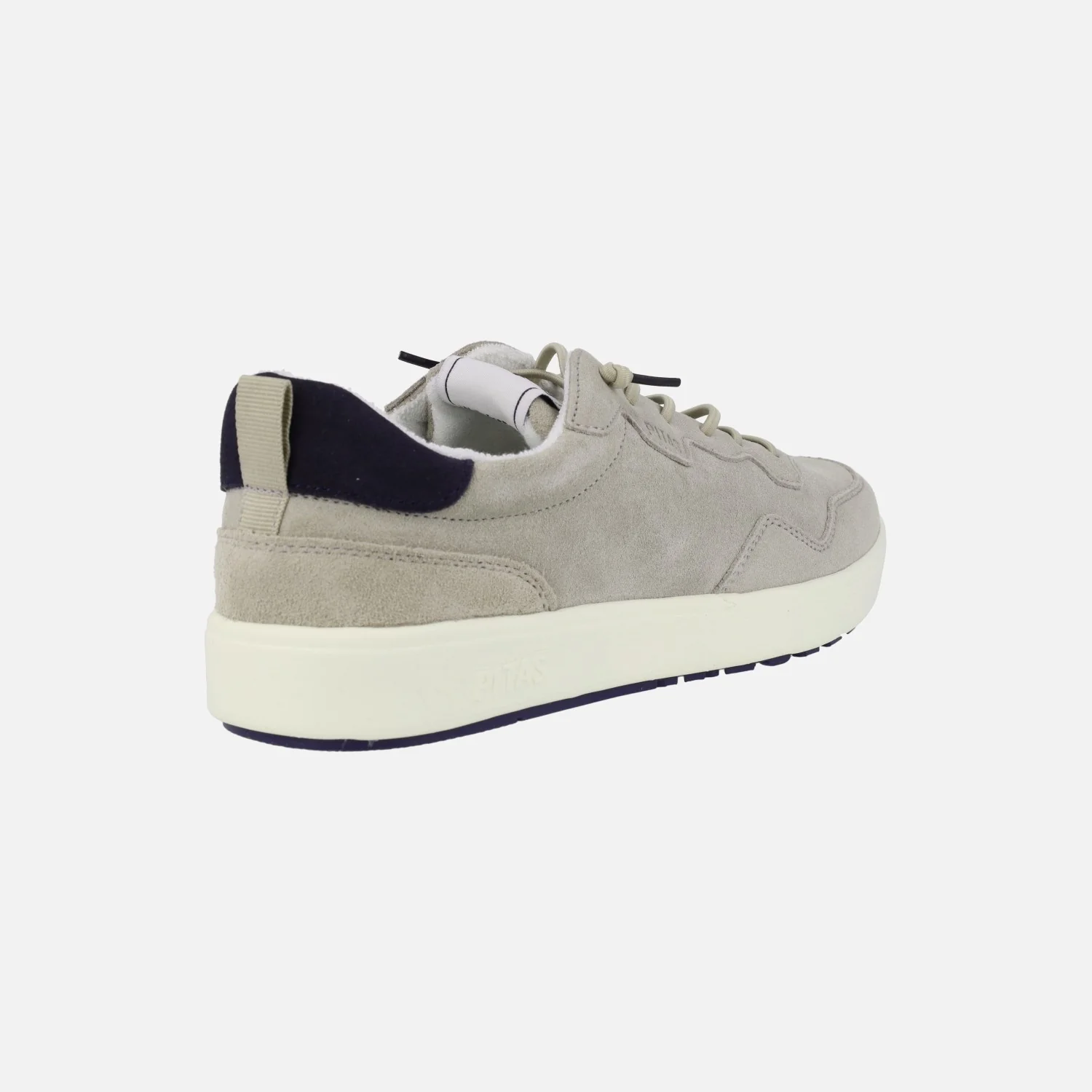 Zapatillas deportivas Mahon en serraje gris con cordones elásticos - Image 5