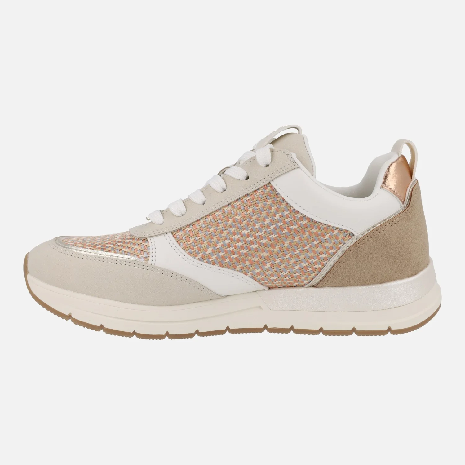 Zapatillas deportivas multi material con cordones y cremallera - Image 3