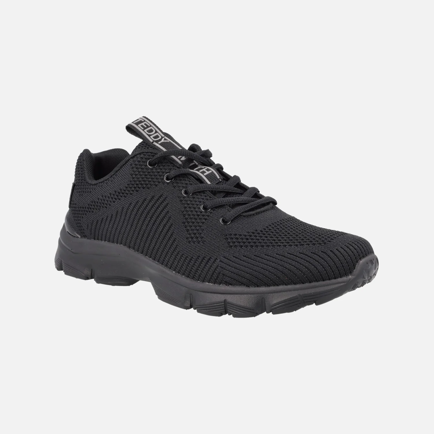 Zapatillas deportivas negras con cordones para hombre - Image 2
