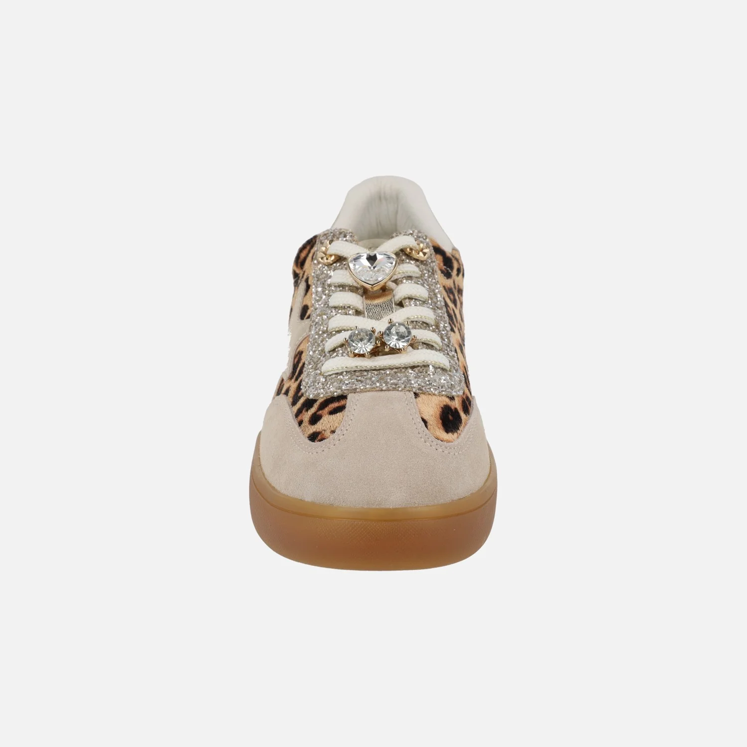 Zapatillas deportivas Nerea en print leopardo con adornos de pedrería - Image 5