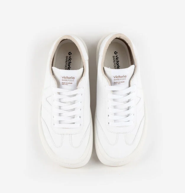 Zapatillas deportivas Olmo Barefoot efecto piel monocromo blanco - Image 3