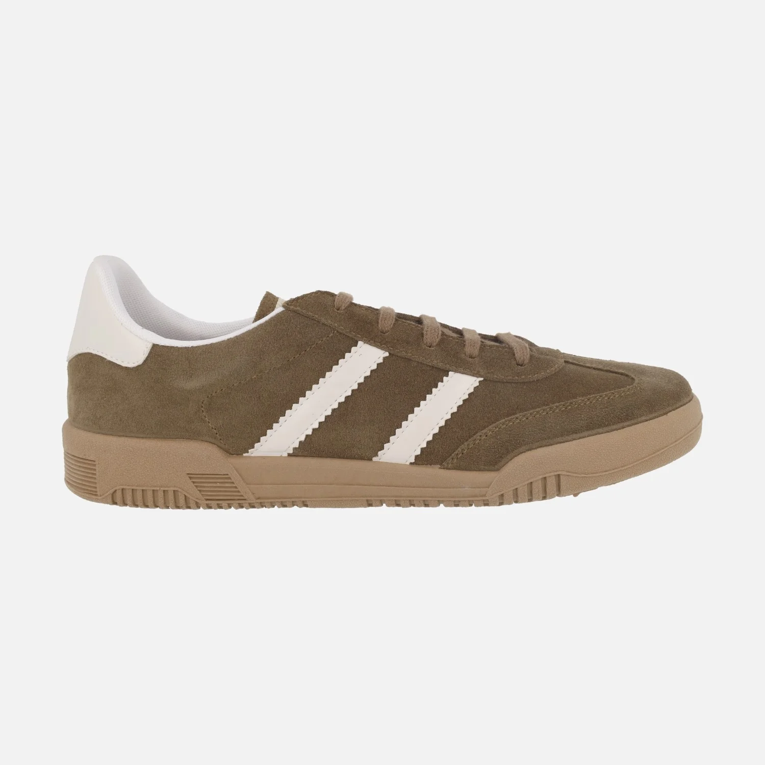 Zapatillas deportivas para hombre en serraje con piso caramelo