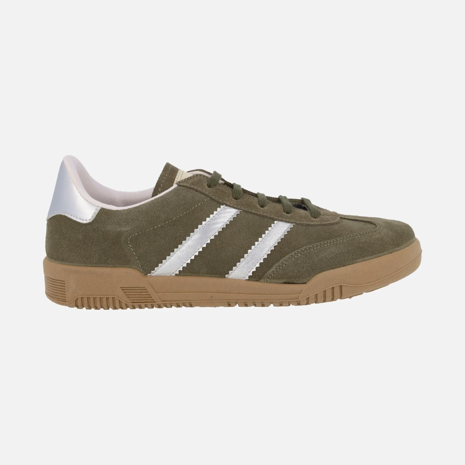 Zapatillas deportivas para hombre en serraje con piso caramelo - Image 7