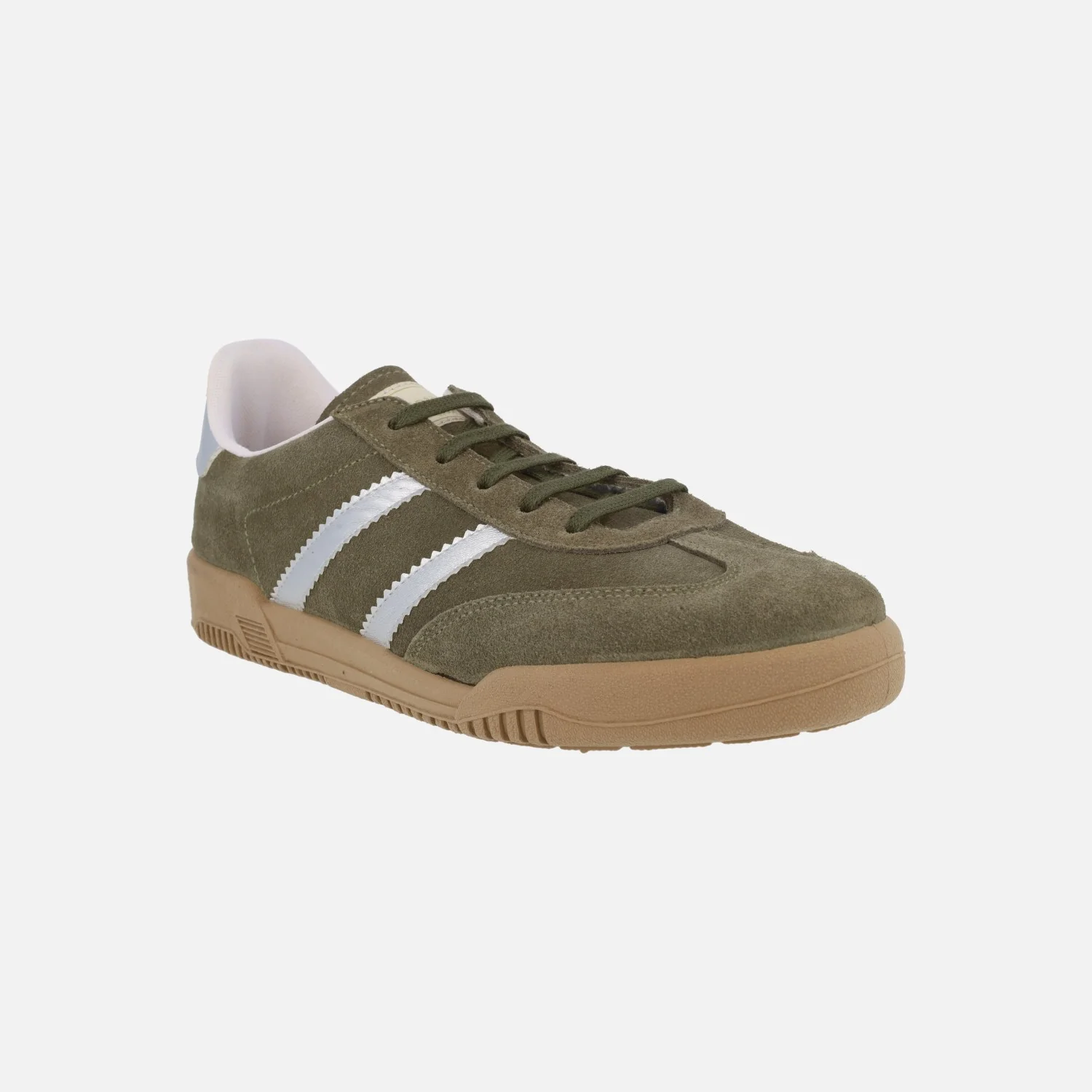 Zapatillas deportivas para hombre en serraje con piso caramelo - Image 8