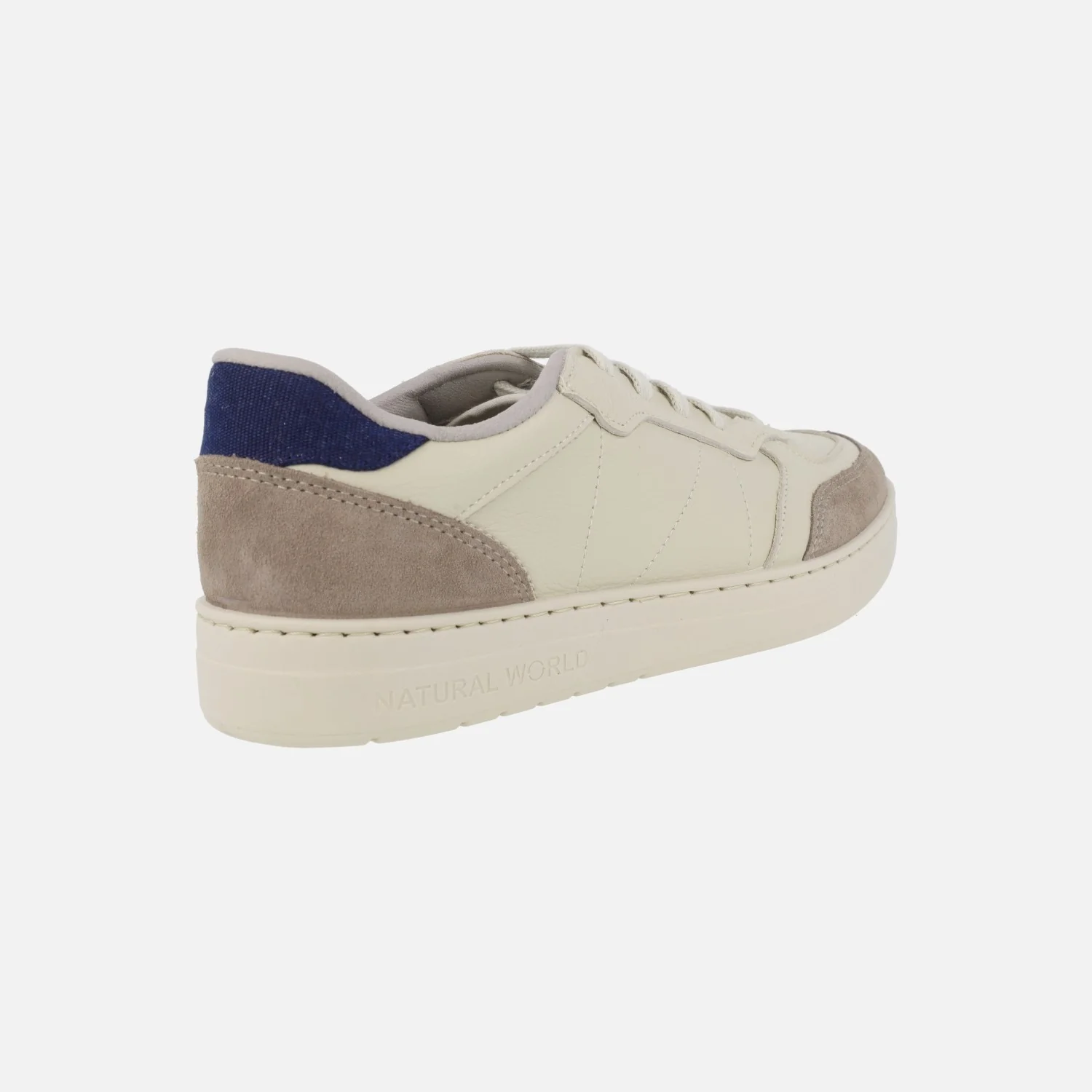 Zapatillas deportivas para hombre Esla en piel beige - Image 4