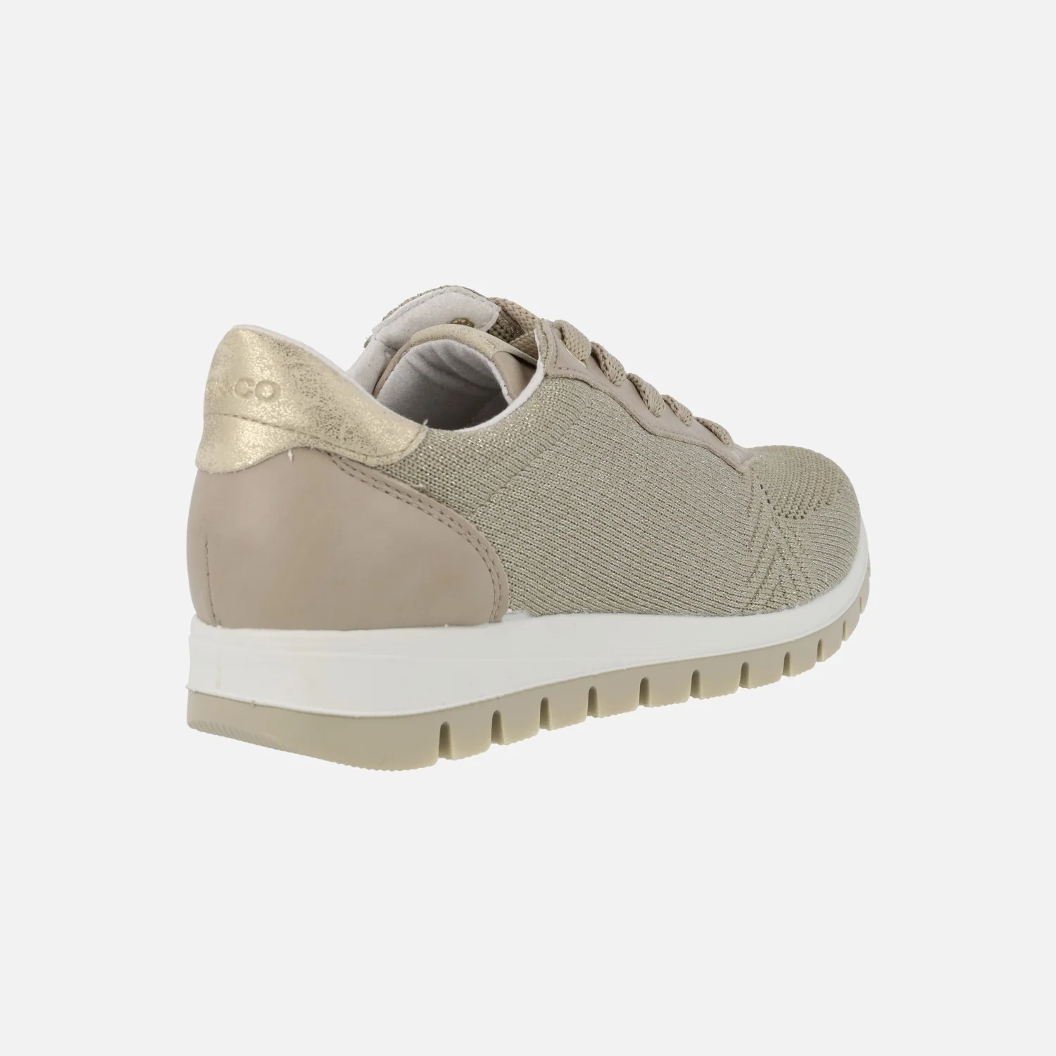 Zapatillas deportivas para mujer en combinado taupe - oro - Image 4