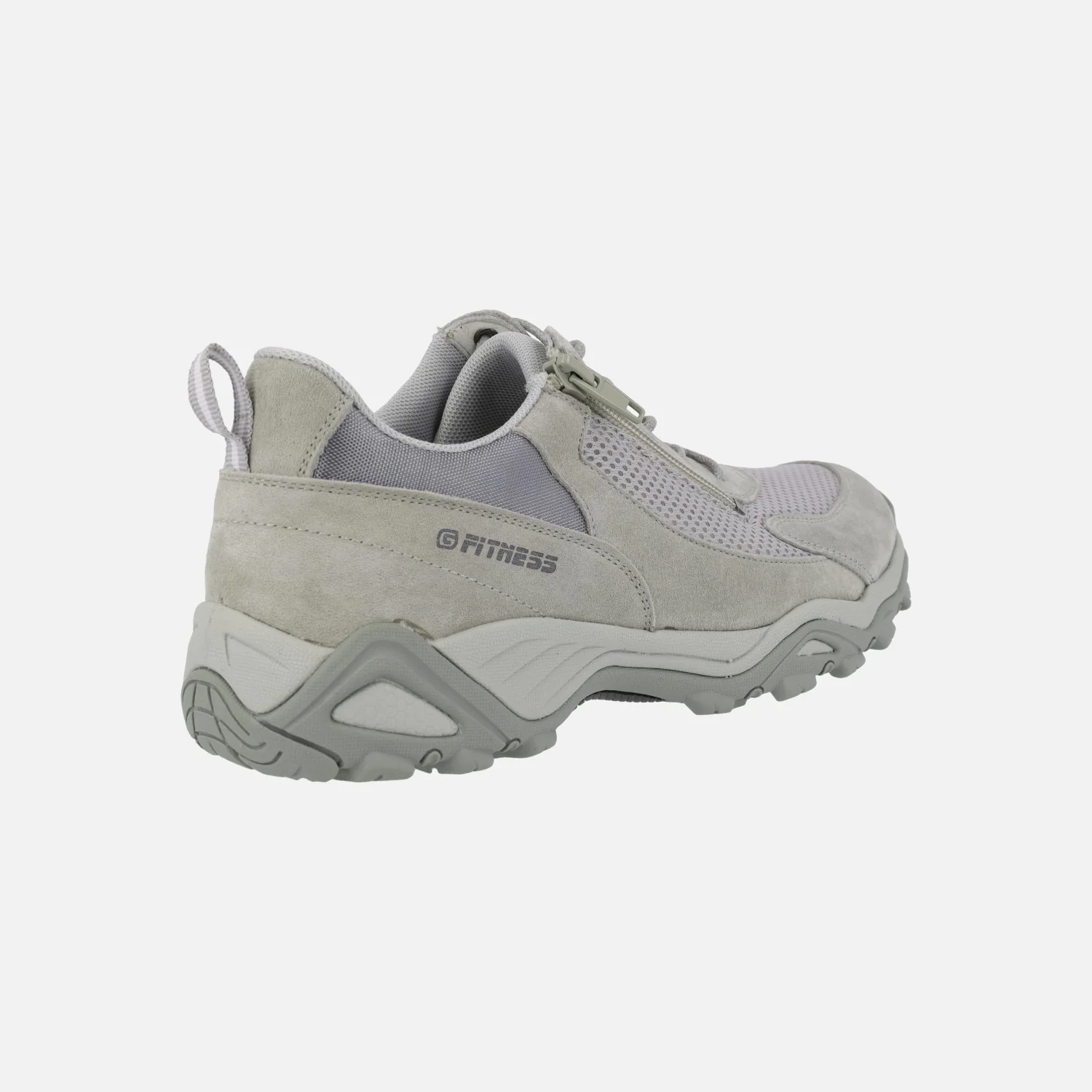Zapatillas deportivas para mujer en piel y rejilla con cremallera - Image 4