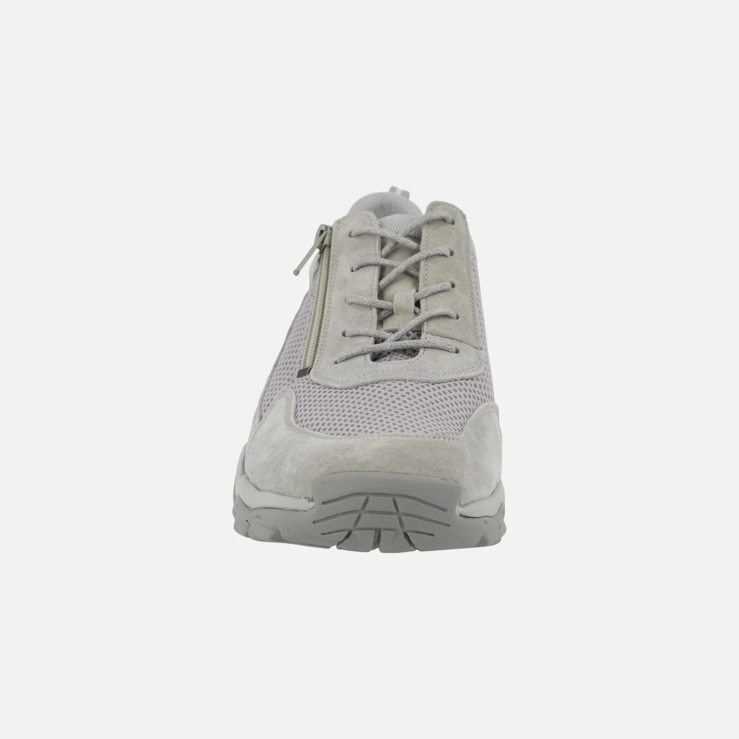 Zapatillas deportivas para mujer en piel y rejilla con cremallera - Image 5