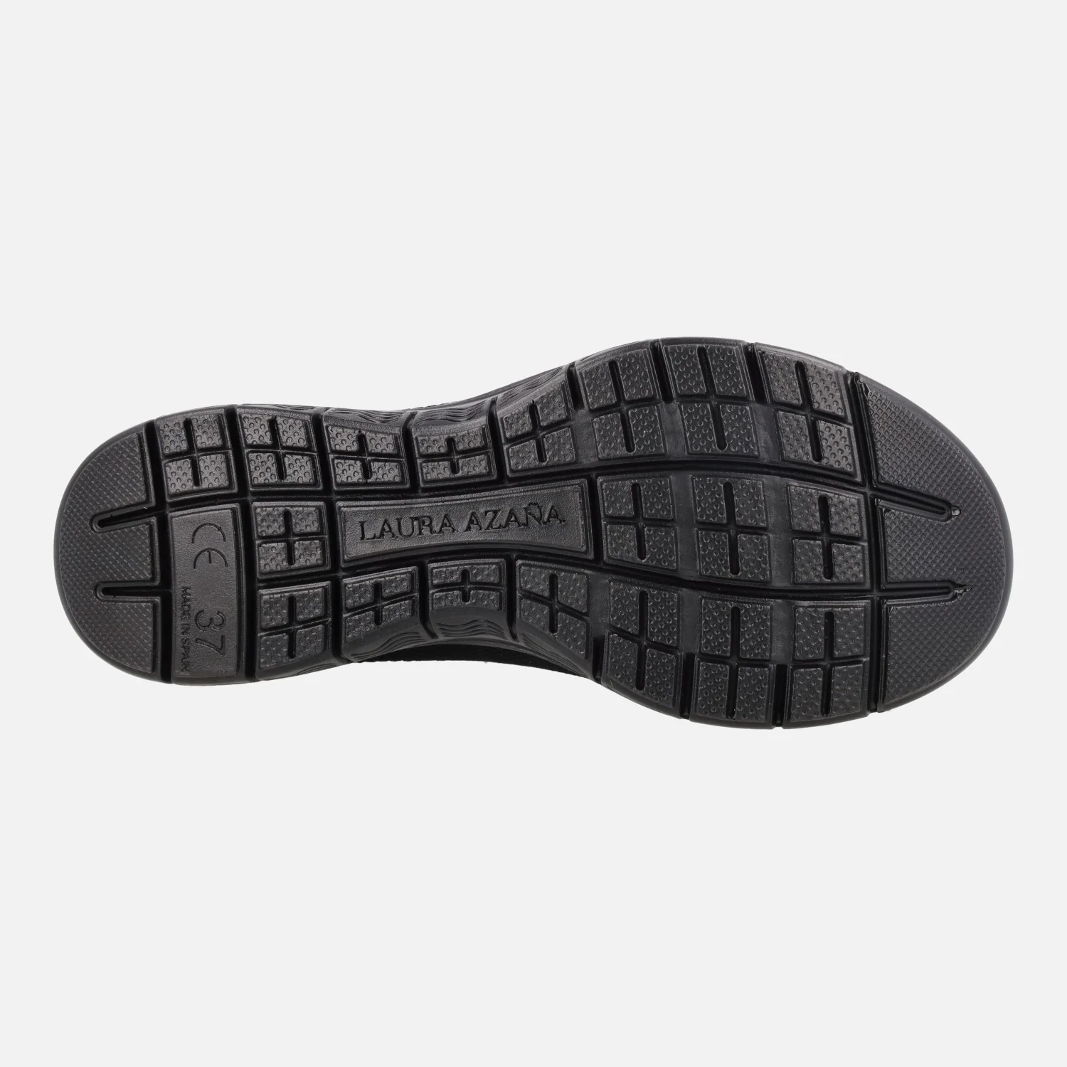 Zapatillas deportivas sin cordones estilo calcetín en tejido negro - Image 6
