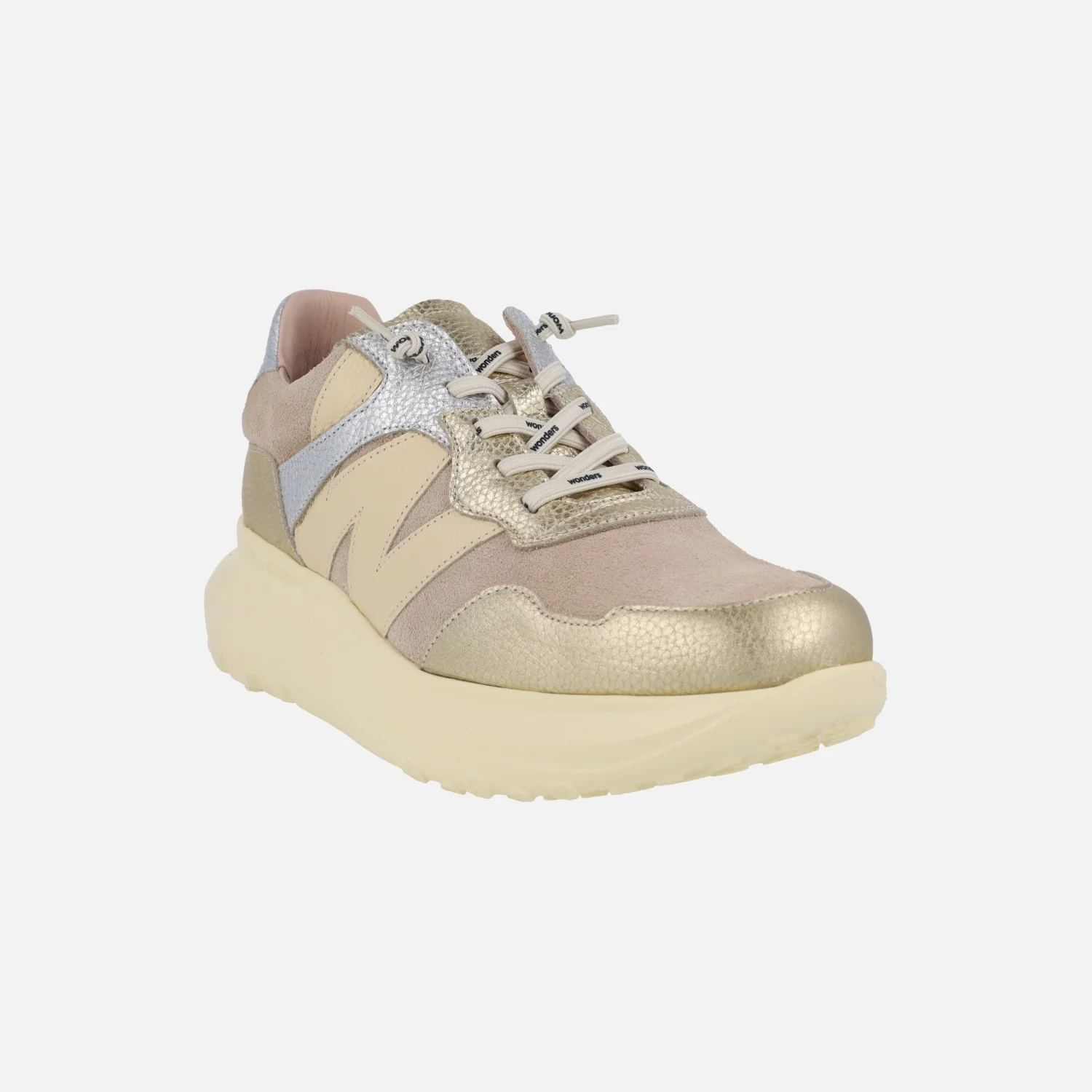 Zapatillas deportivas Ultralight en combinado de metales con tonos beige - Image 2
