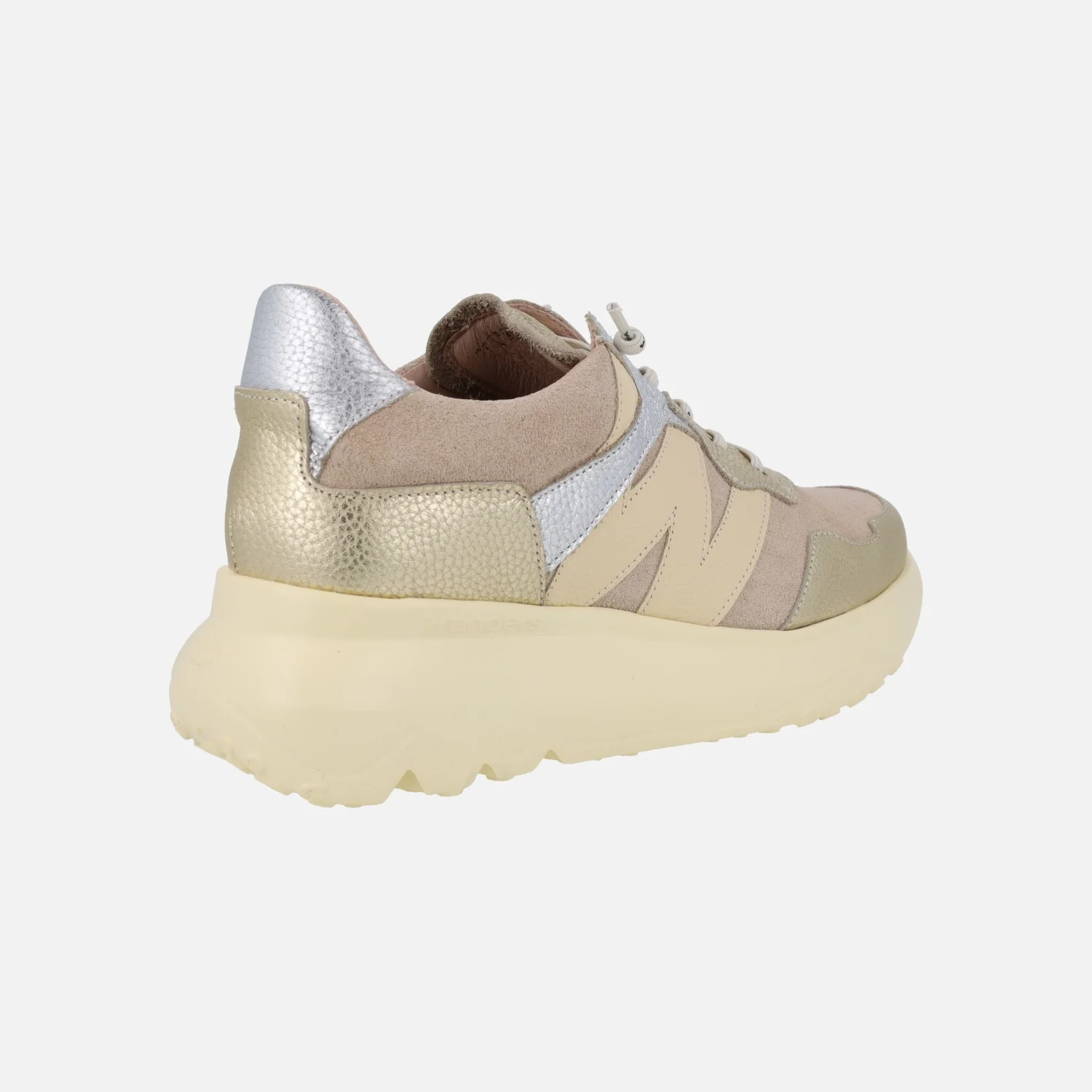 Zapatillas deportivas Ultralight en combinado de metales con tonos beige - Image 4