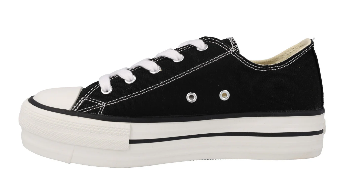 Zapatillas deportivas Victoria Tribu doble Lona con plataforma - Image 3