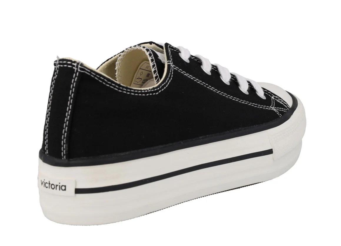 Zapatillas deportivas Victoria Tribu doble Lona con plataforma - Image 4