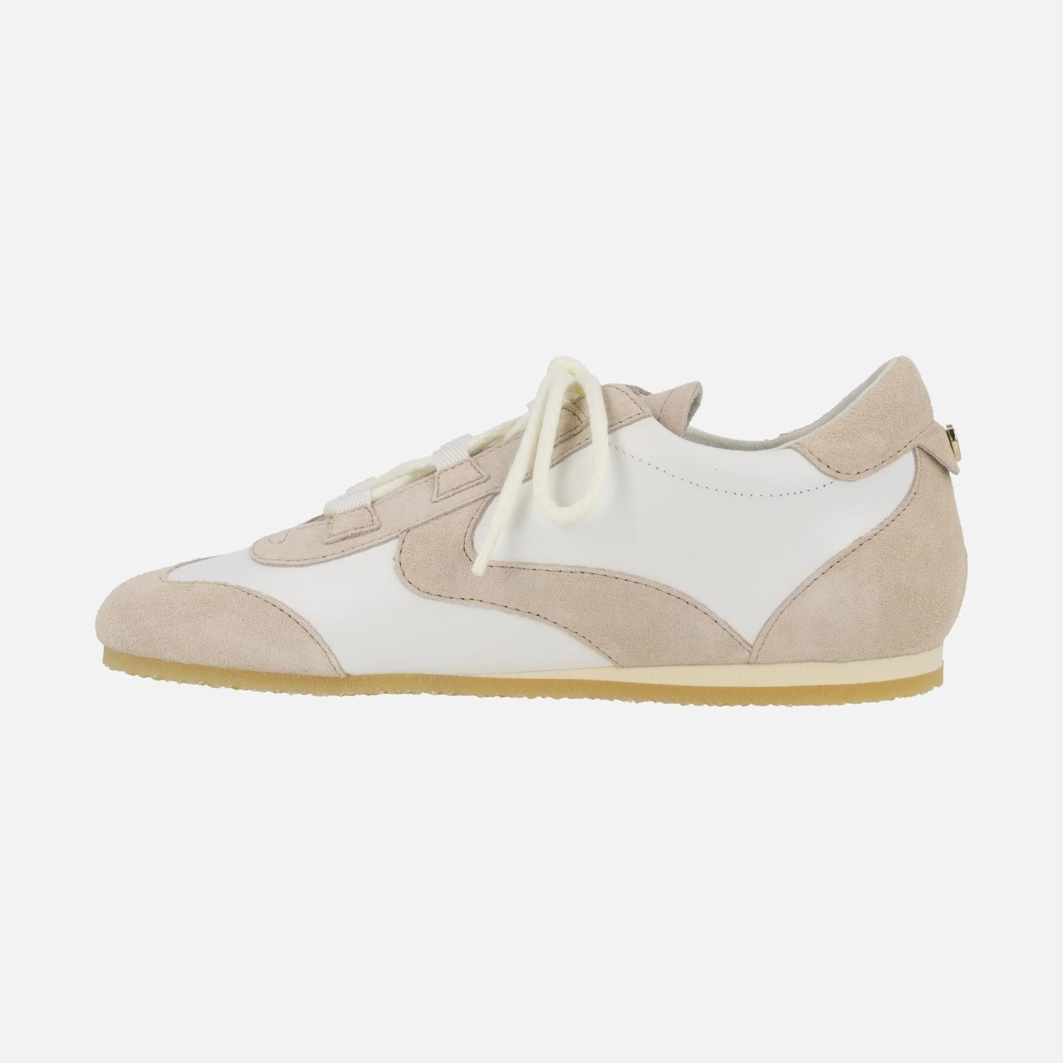 Zapatillas deportivas Zaros en combinado blanco y beige - Image 3