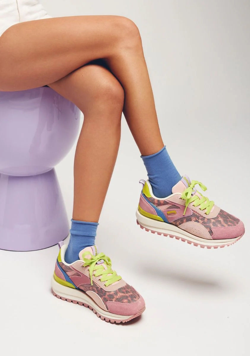 Zapatillas multi material en piel y rejilla Cavendish - Image 2