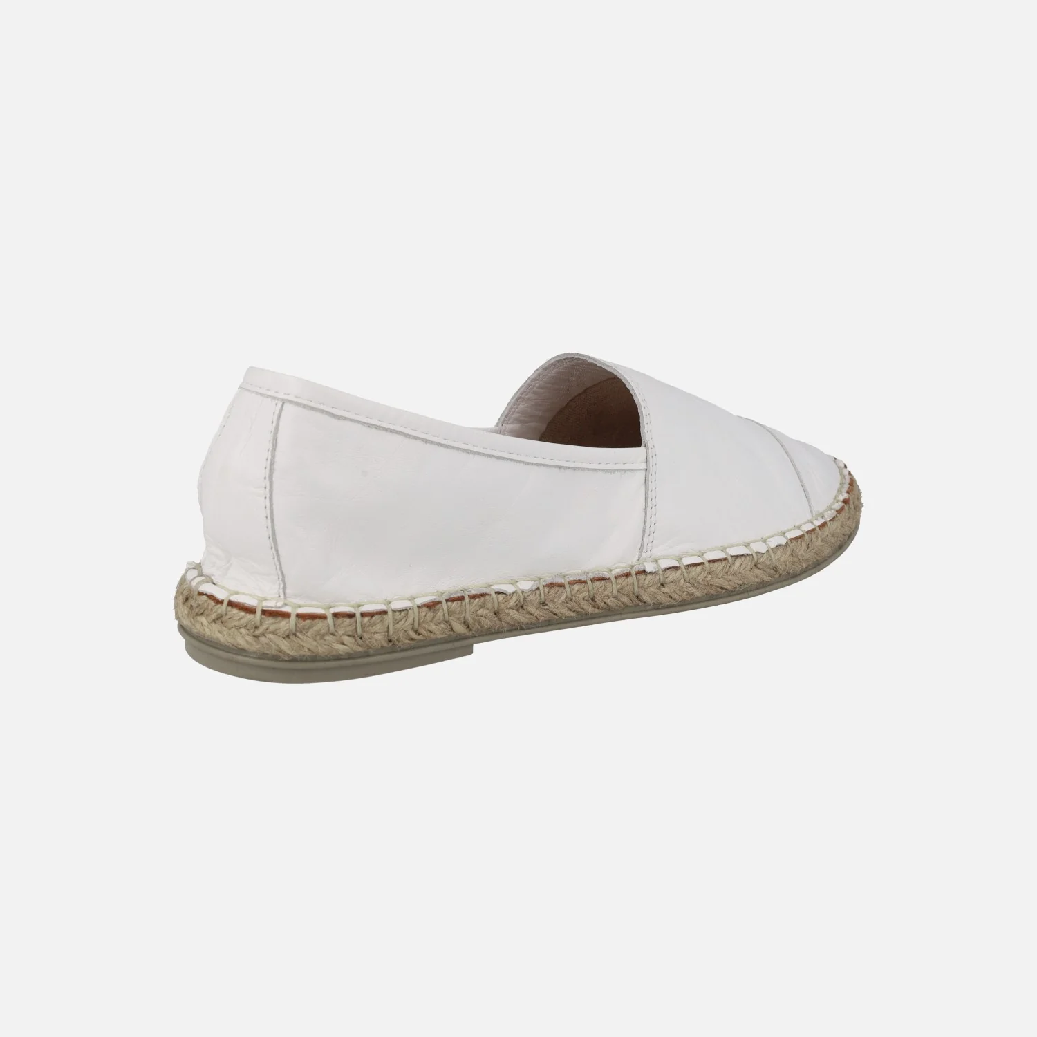 Zapatillas planas de esparto en piel con puntera Alba - Image 10