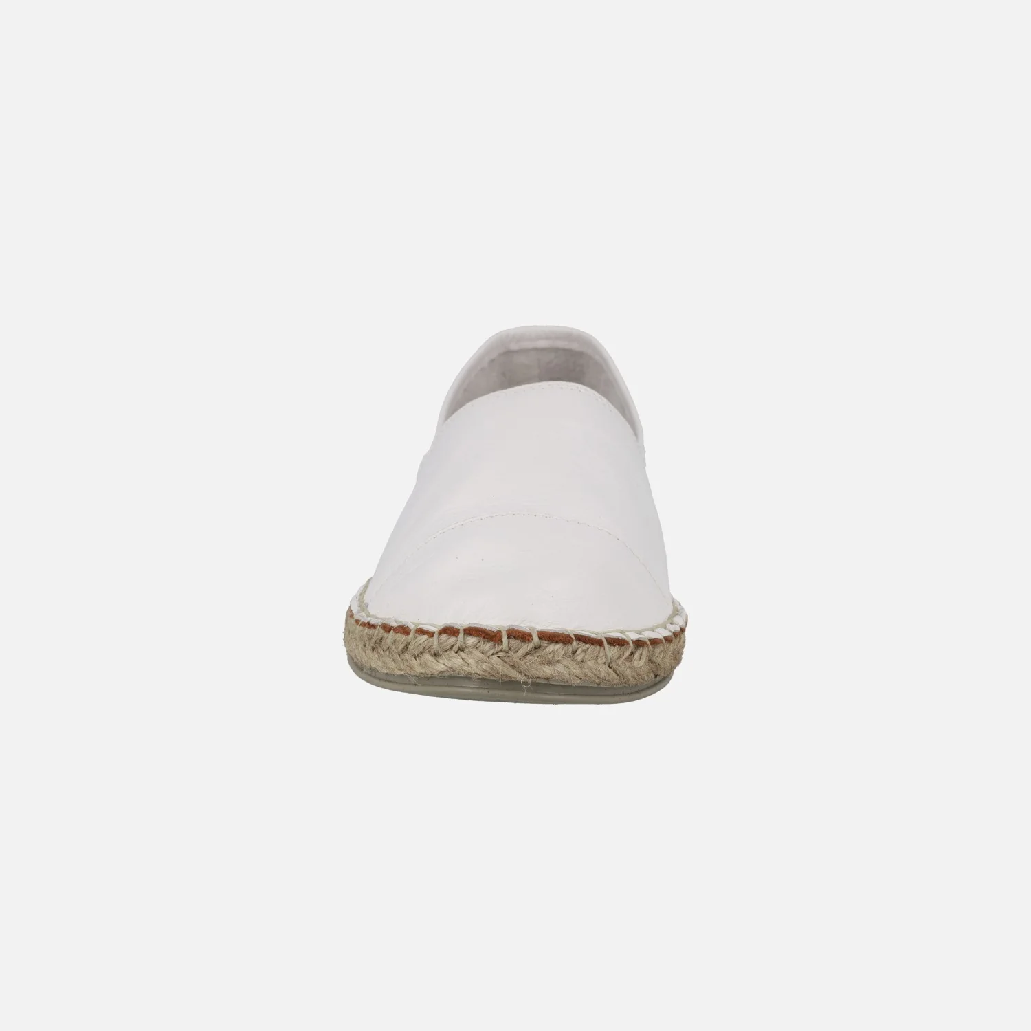 Zapatillas planas de esparto en piel con puntera Alba - Image 11