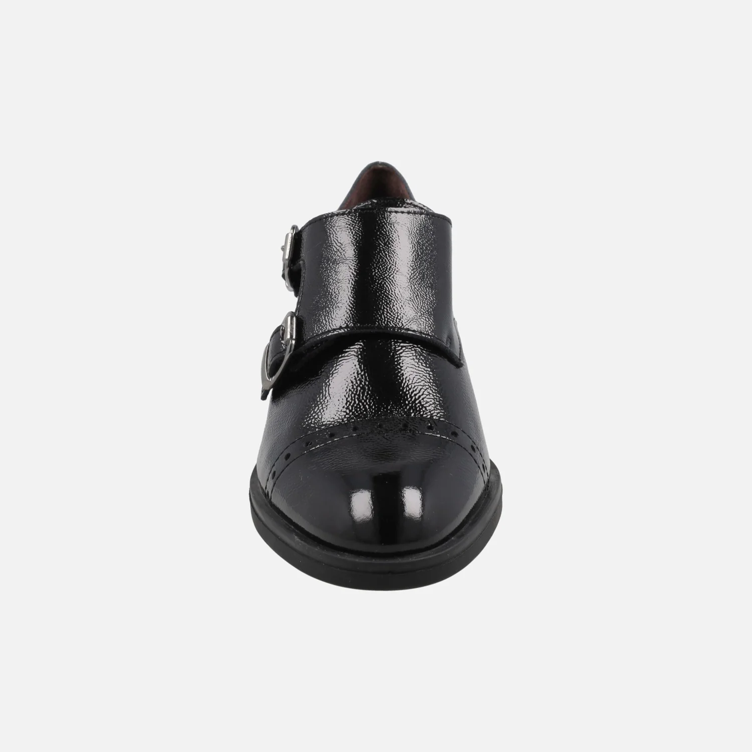 Zapatos con dos hebillas en charol negro - Image 5
