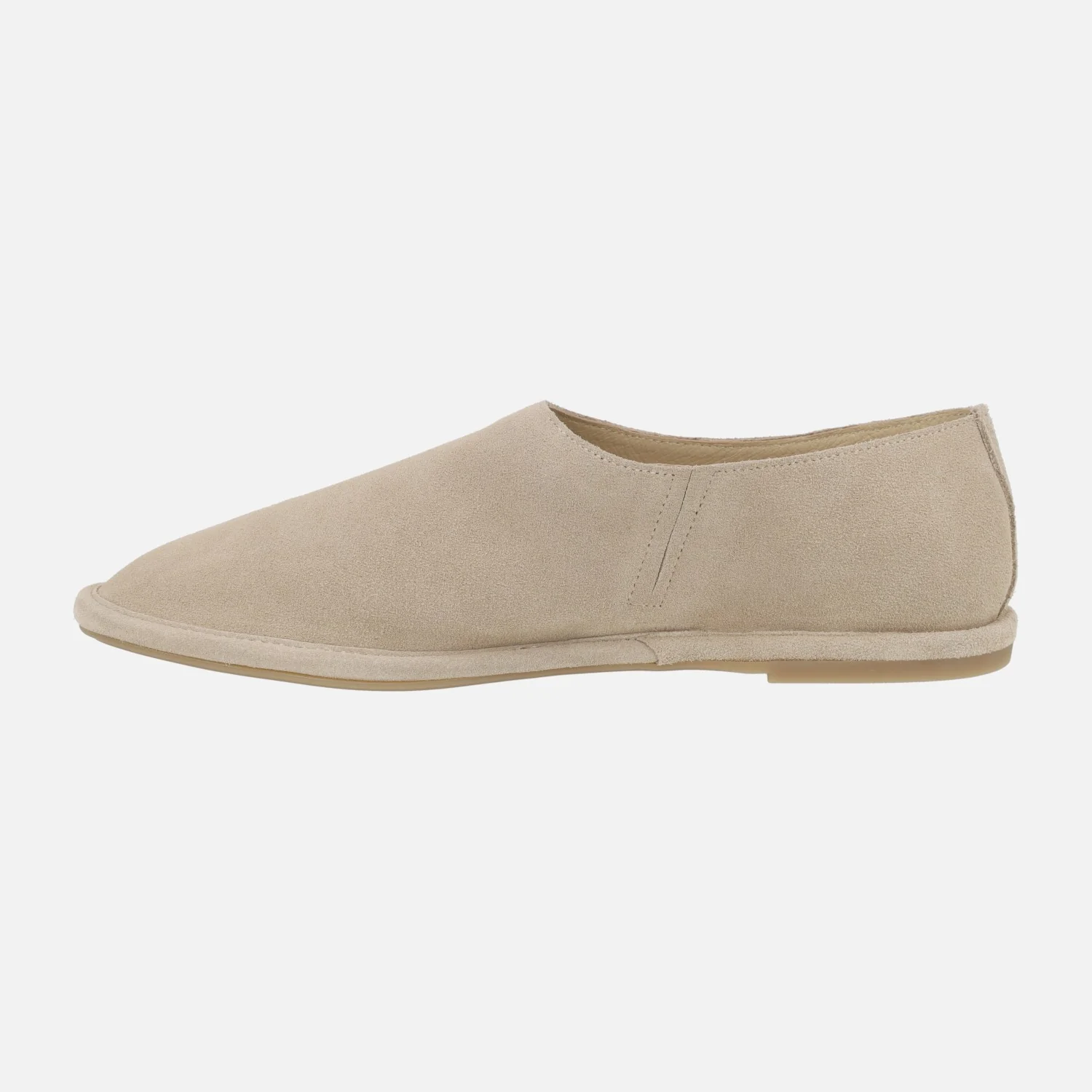 Zapatos confort planos en serraje beige - Image 3